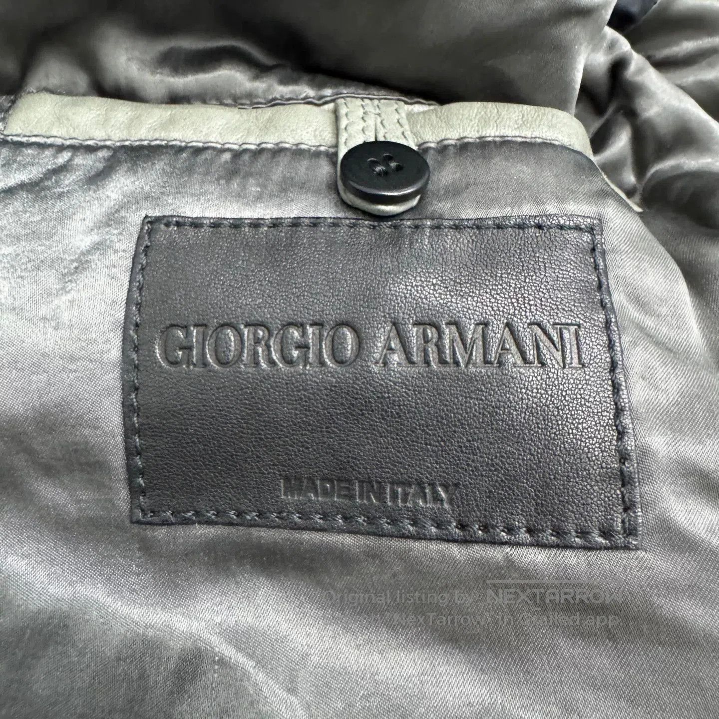 Giorgio Armani Giorgio Armani Leather Coat. Size US S / EU 44-46 / 1 - 2 Thumbnail