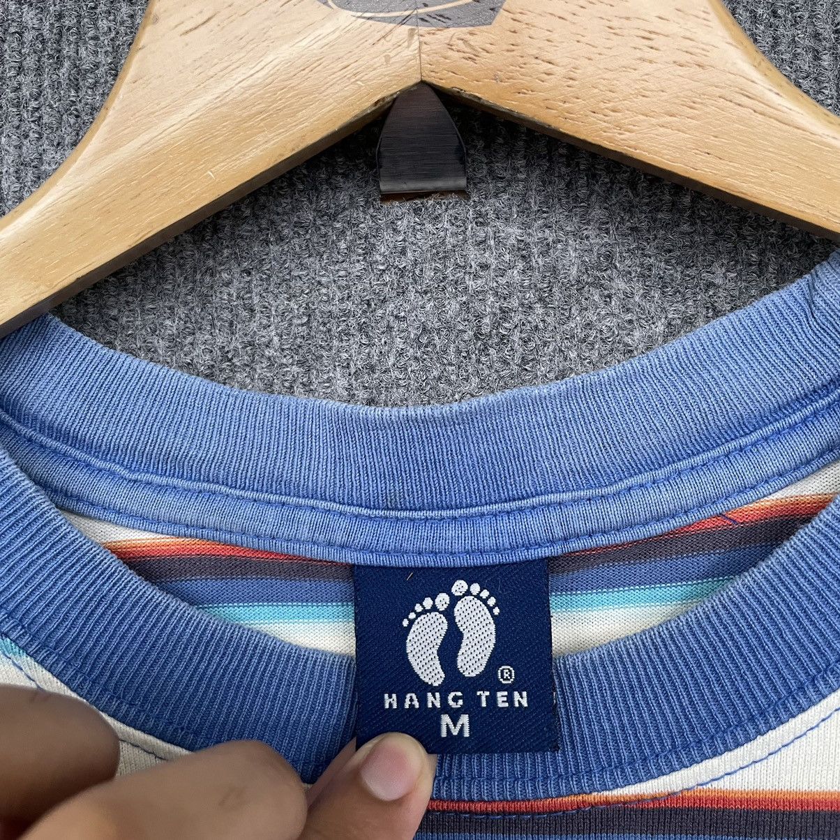 Hang Ten × Vintage Vintage 2000s Hang Ten Stripes T Shirt Size US M / EU 48-50 / 2 - 3 Thumbnail