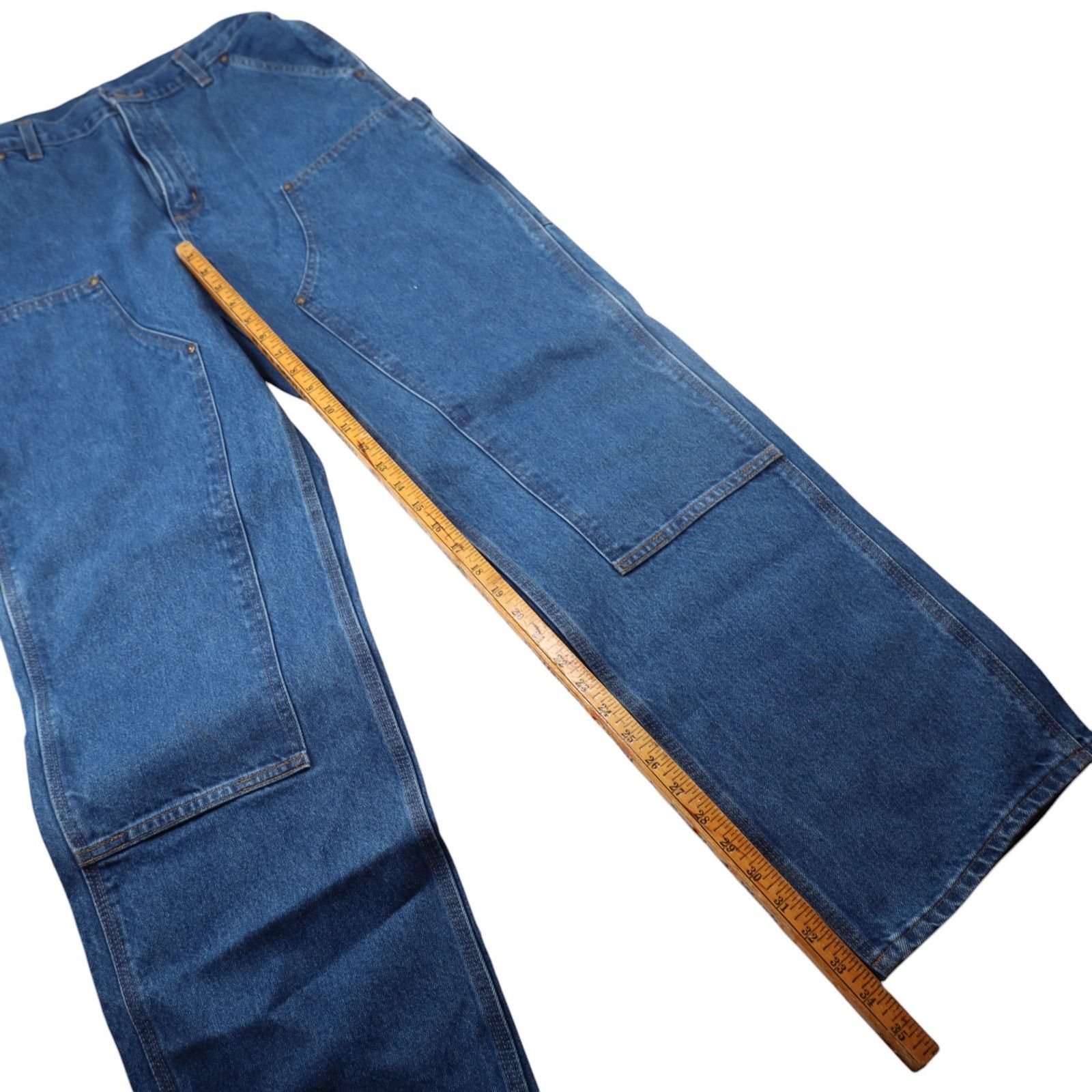 Carhartt Carhartt B73-DST Denim Double Knee Baggy Carpenter Pants Size US 34 / EU 50 - 8 Thumbnail