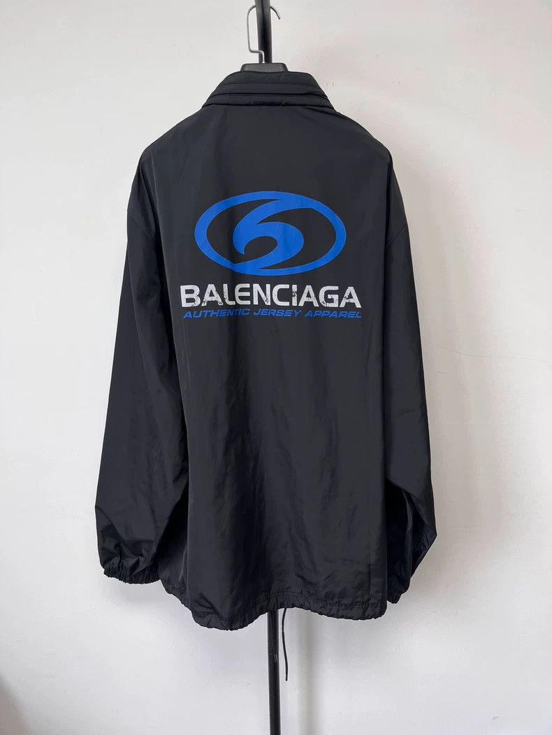 Balenciaga Balenciaga Logo Printed Crew Neck Button Down Long Sleeve Size US S / EU 44-46 / 1 - 1 Thumbnail