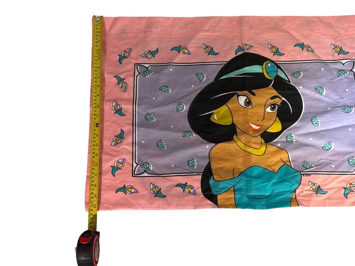 Disney Vintage 90s Disneys Aladdin Princess Jasmine Raja Pillowcase Size ONE SIZE - 11 Thumbnail