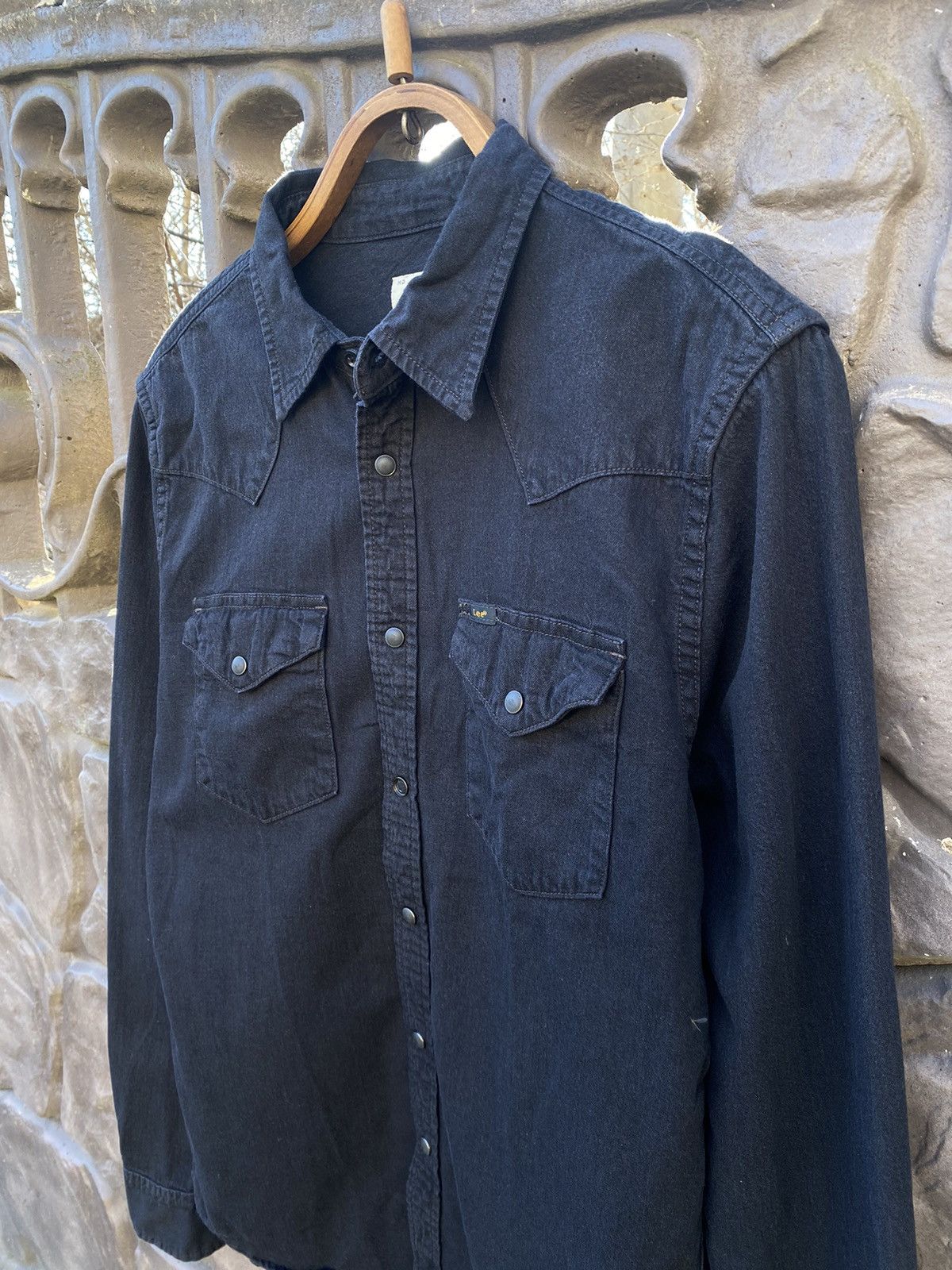 Lee × Vintage Lee Western Shirt Black Denim Size US M / EU 48-50 / 2 - 11 Thumbnail