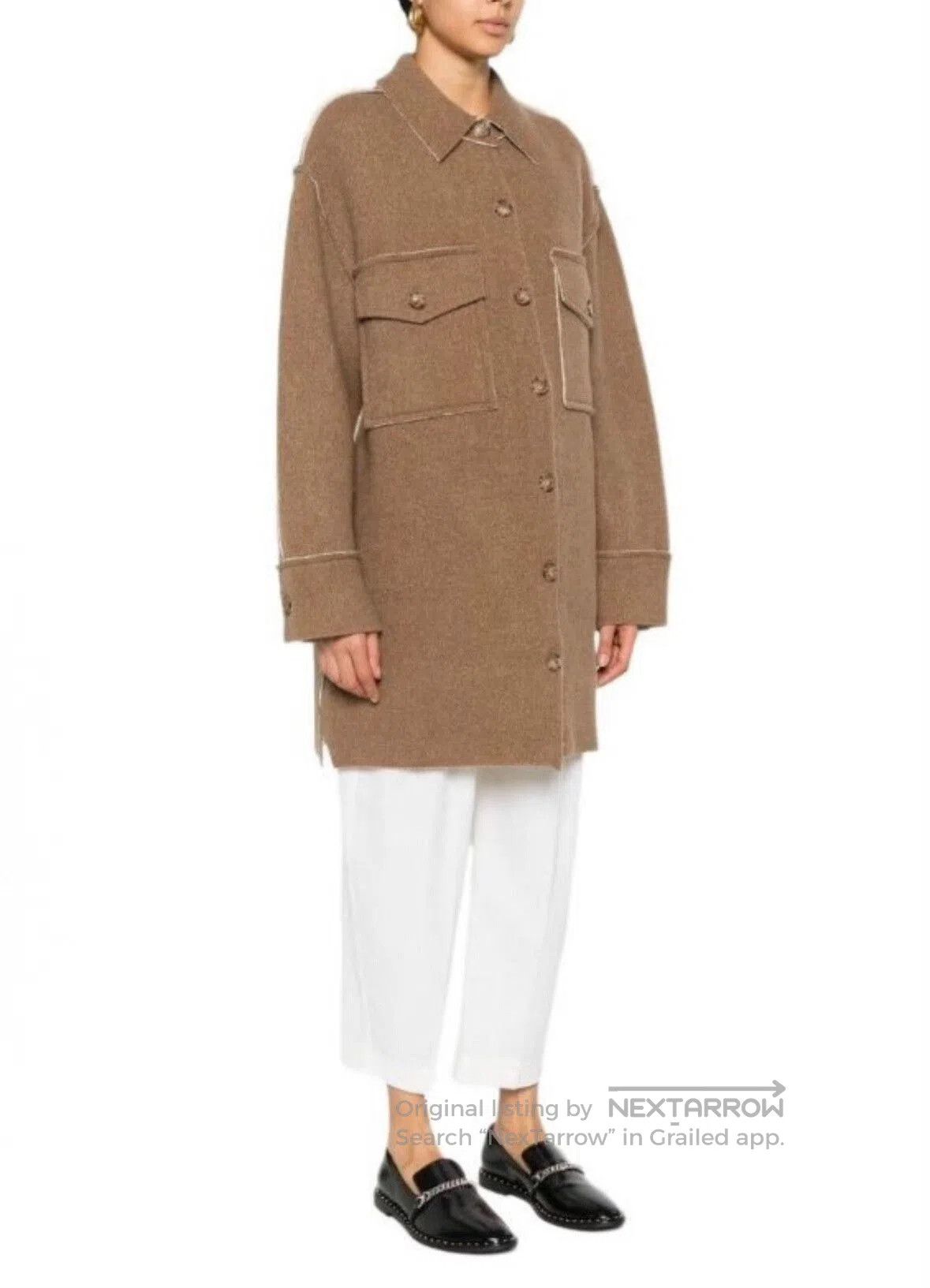 Stella McCartney Stella McCartney Brown Long Sleeve Coat. Size XS / US 0-2 / IT 36-38 - 4 Thumbnail