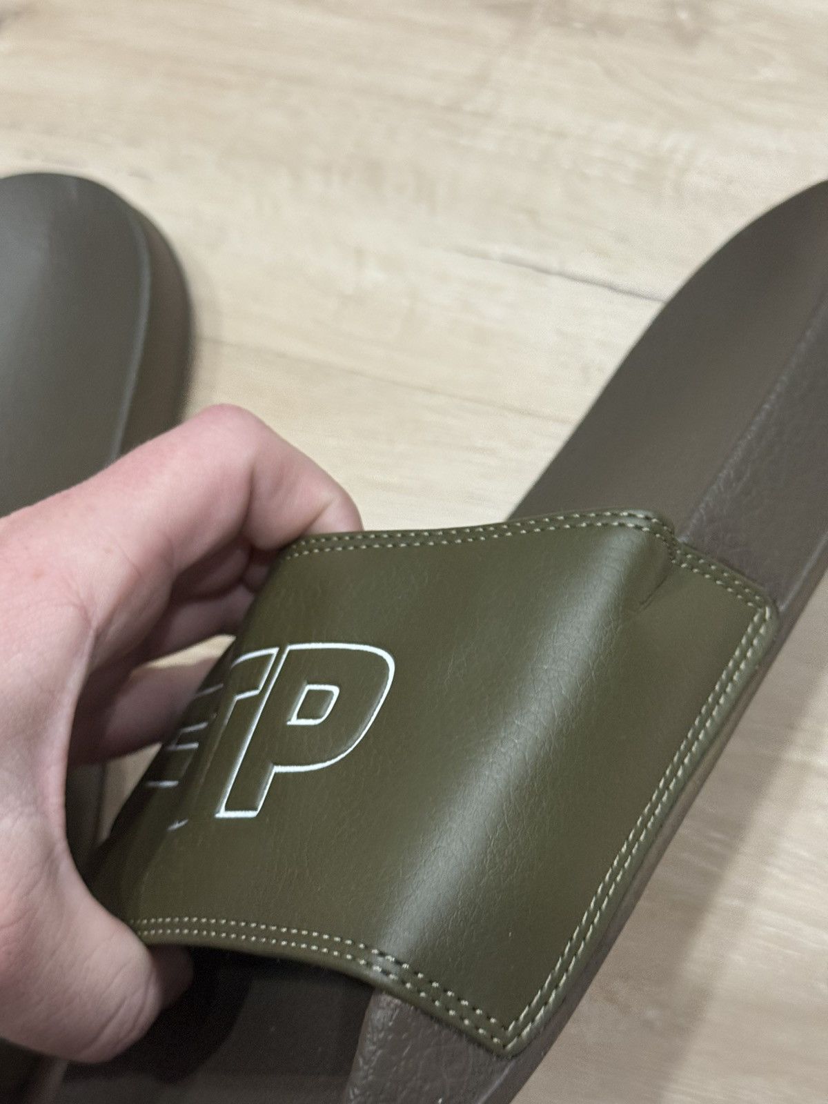 Fuck The Population FTP Outline Logo Slides Size US 11 / EU 44 - 6 Thumbnail