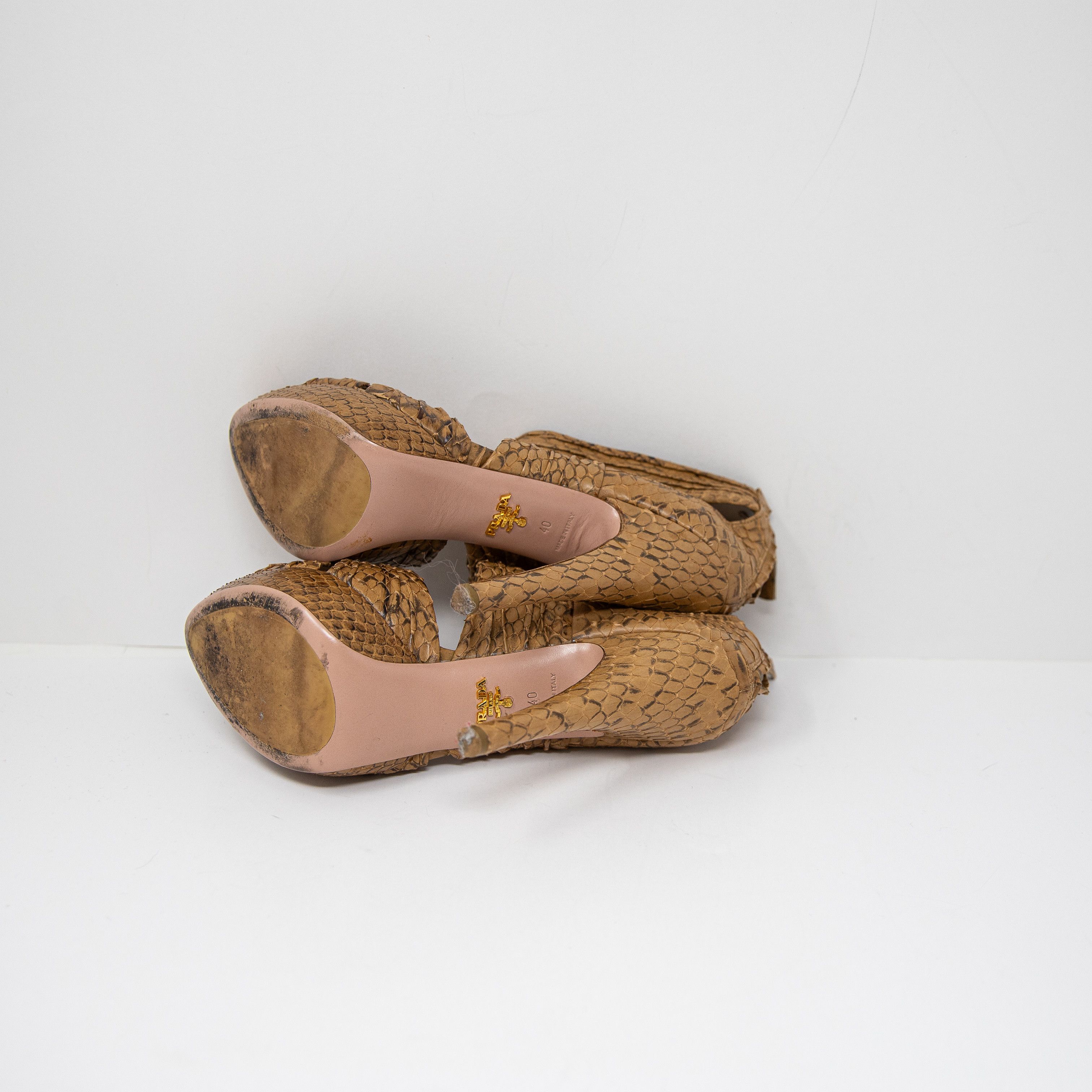 Prada Prada Women's Genuine Leather Snake Size US 10 / IT 40 - 4 Thumbnail