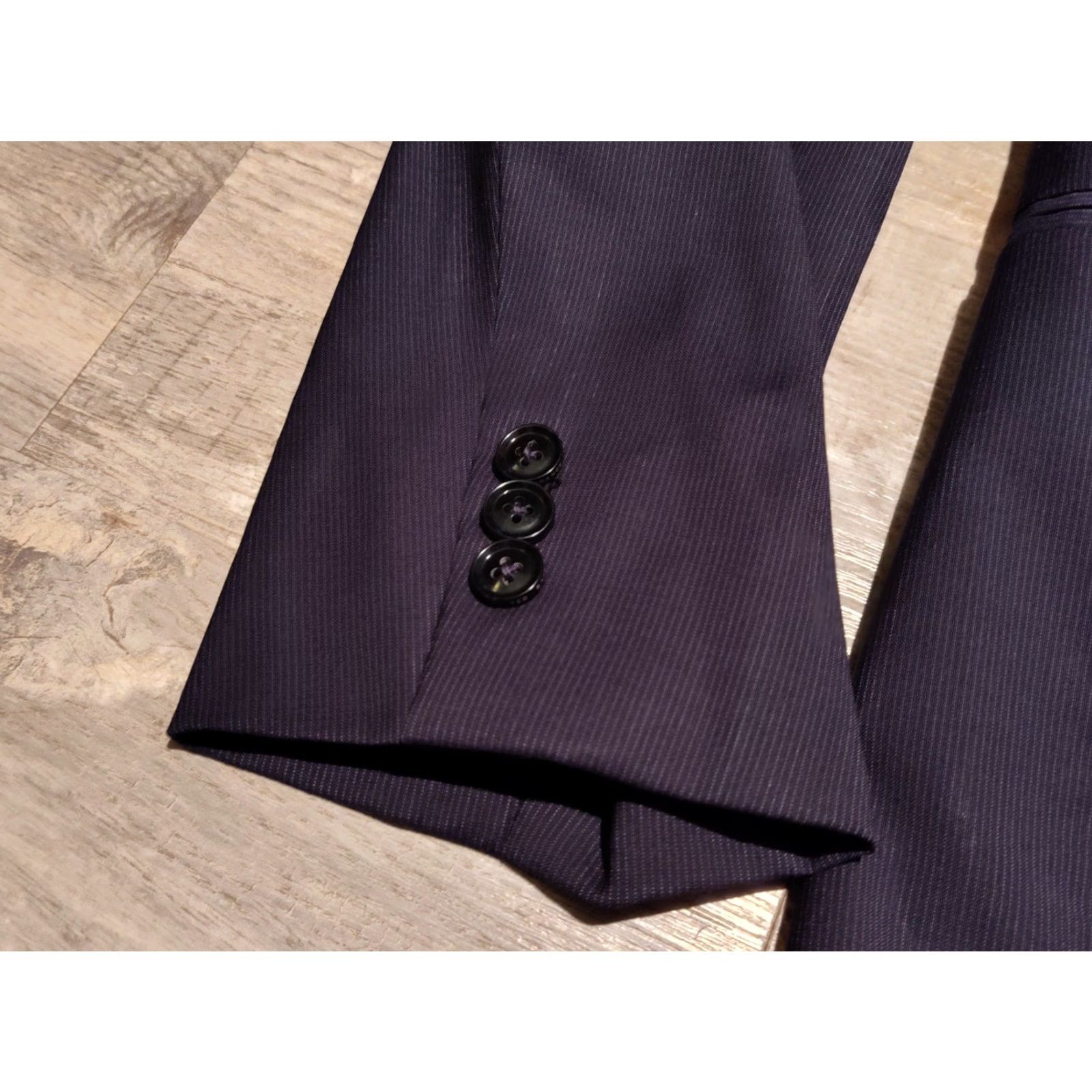 Ted Baker VINTAGE Ted Baker London Wool Suit Jacket Blazer Men's 42L Blue Formal Party Wedding Business Gift Size 42L - 6 Thumbnail