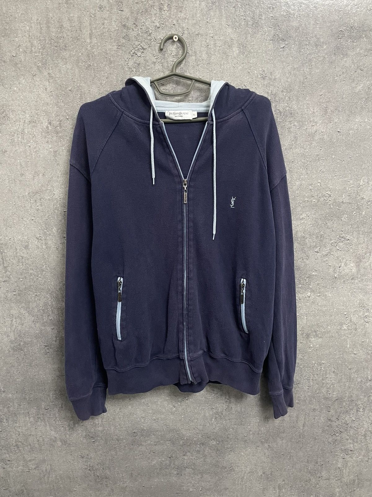 Vintage YSL Yves Saint Laurent Zip Up Hoodie