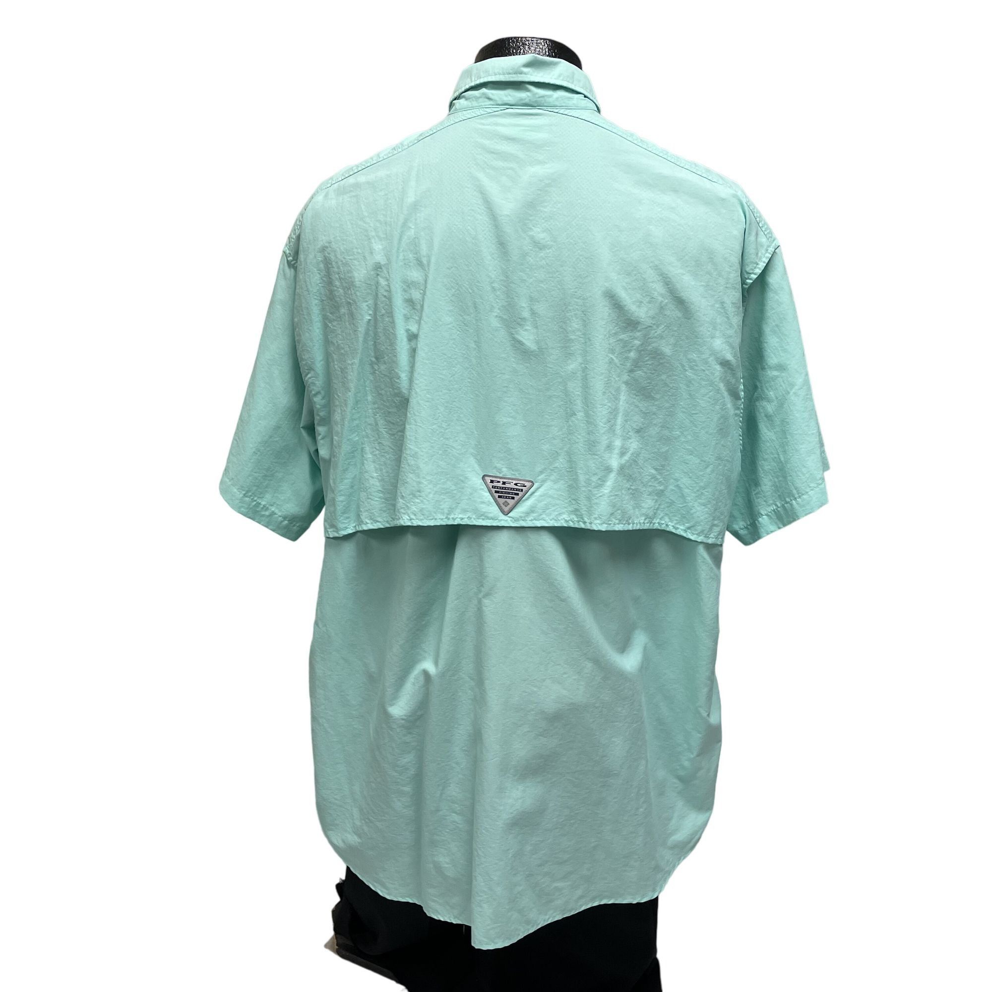 Columbia Columbia Sea Green PFG Pro Fishing VENTED Embroidered Shirt Size US L / EU 52-54 / 3 - 3 Thumbnail