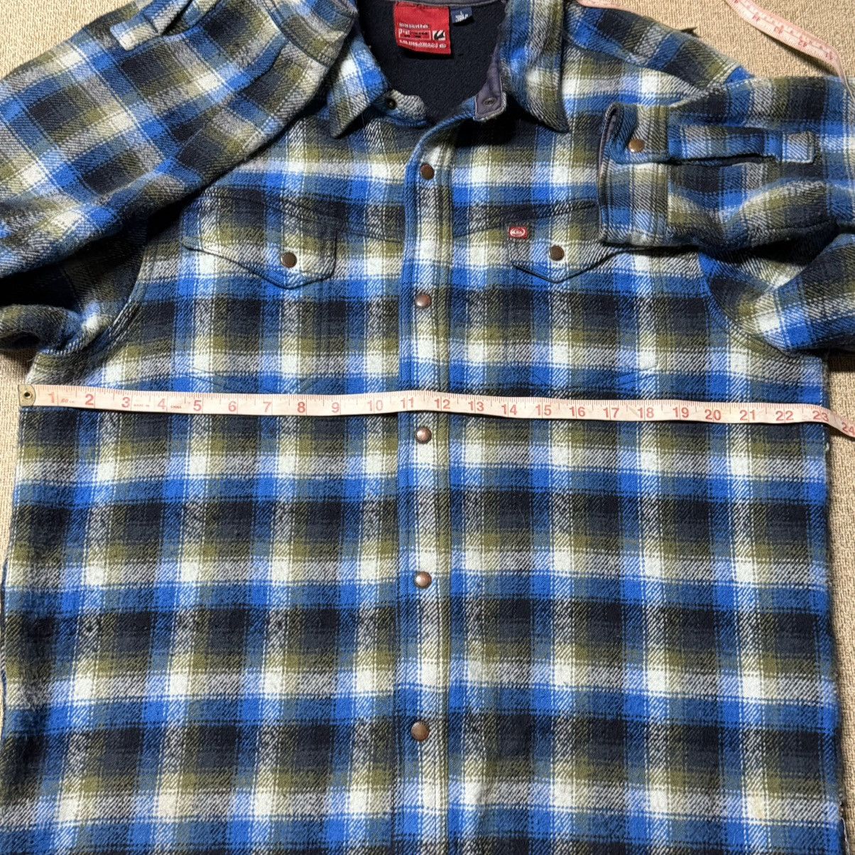 Quiksilver Vintage Quiksilver Quikjean Flannel Grunge Snap Y2K Large Size US L / EU 52-54 / 3 - 8 Thumbnail