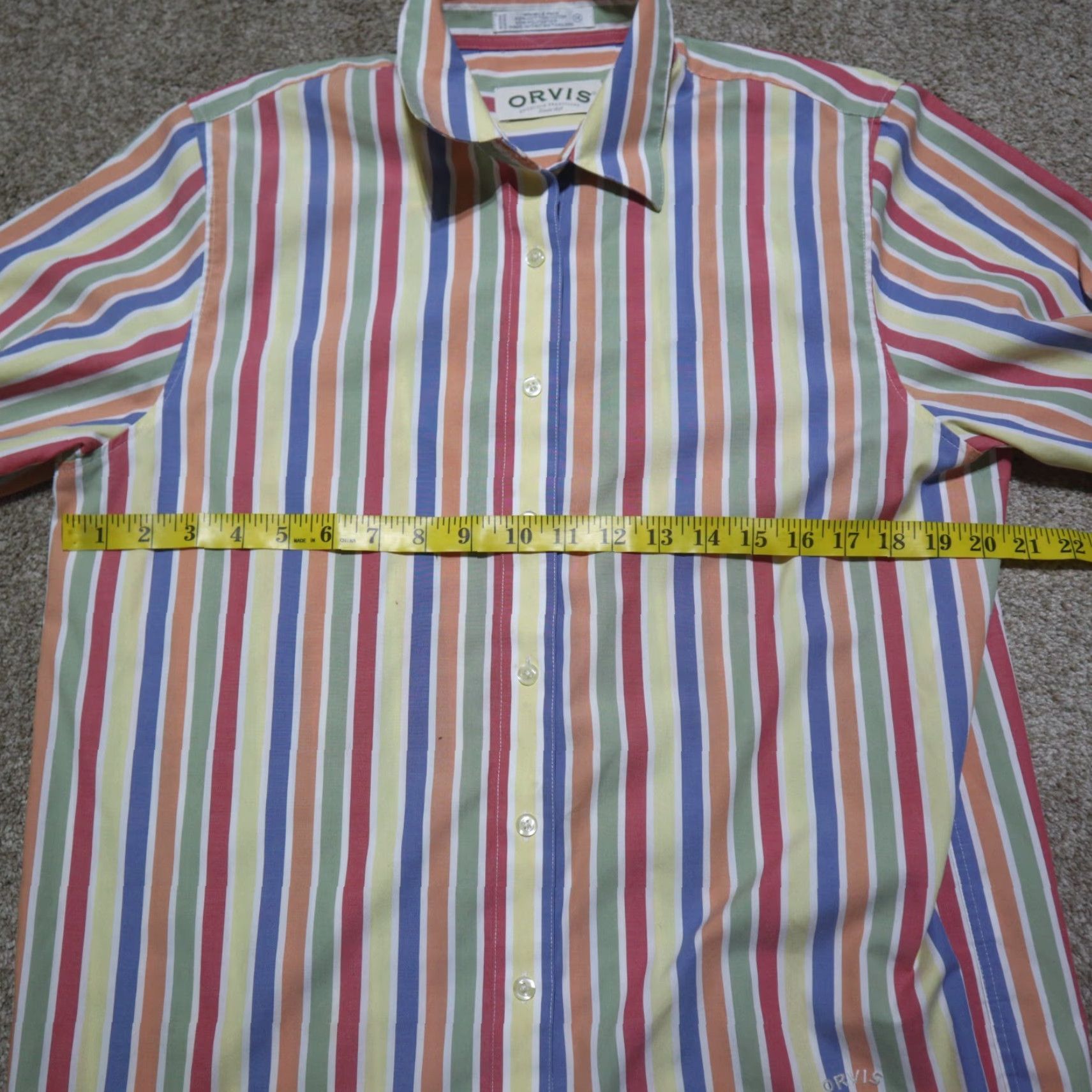 Orvis Orvis Shirt Button-Up Multicolor Striped Long Sleeve Women Ladies Size 6 Size M / US 6-8 / IT 42-44 - 4 Thumbnail