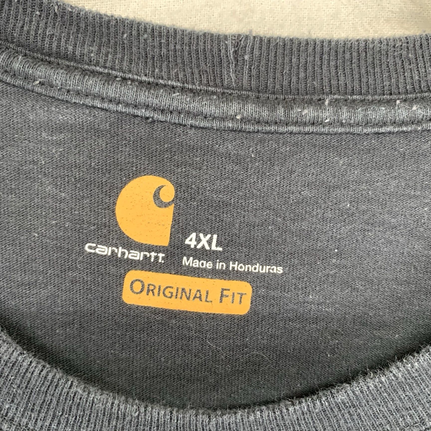 Carhartt Carhartt Mens Black 4XL Long Sleeve T-Shirt All Cotton Crew Neck Pockets Logo Heavyweight Regular Fit 4XL Mens Shirt Carhartt Men'S K87 Size US XXL / EU 58 / 5 - 3 Thumbnail