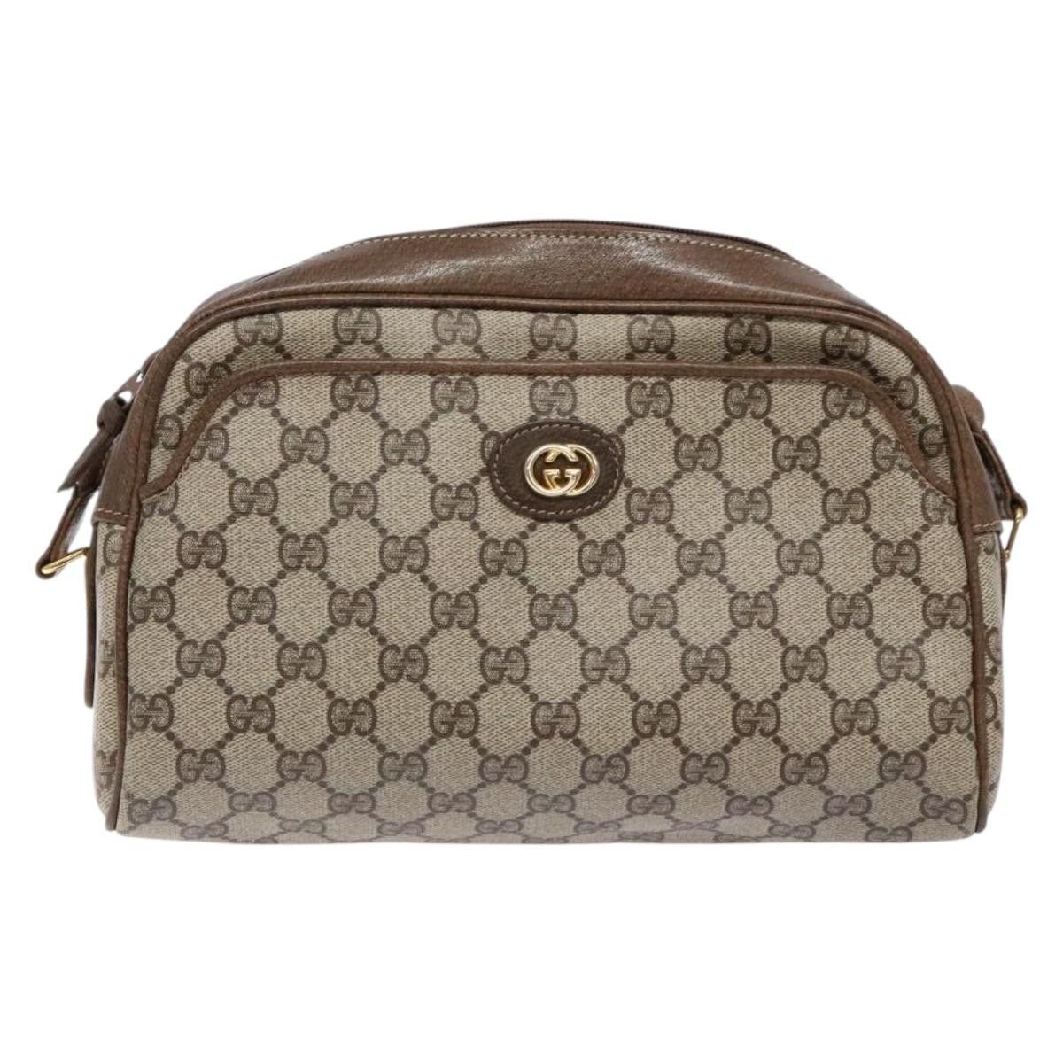 Gucci GUCCI GG Supreme Web Sherry Line Shoulder Bag Pvc Beige Gold Size ONE SIZE - 2 Thumbnail