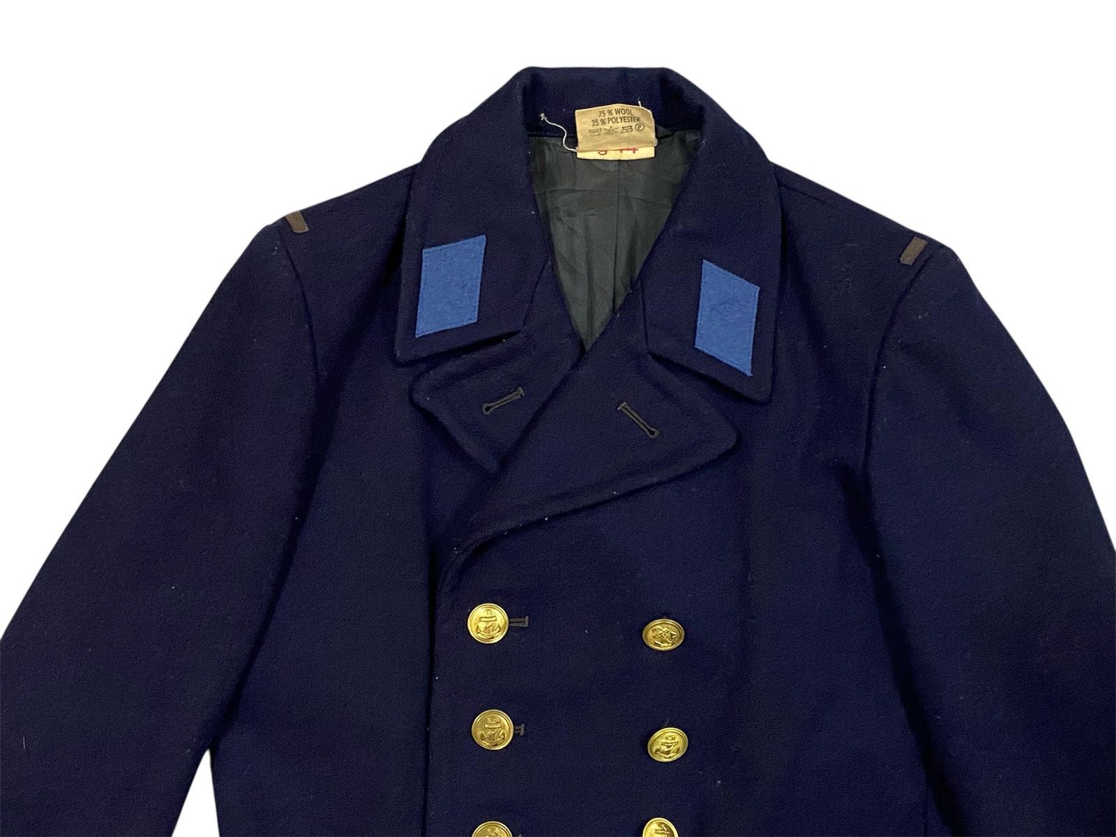 GmbH STURM German Naval Wool Pea Coat – Made in Germany Size US M / EU 48-50 / 2 - 3 Thumbnail