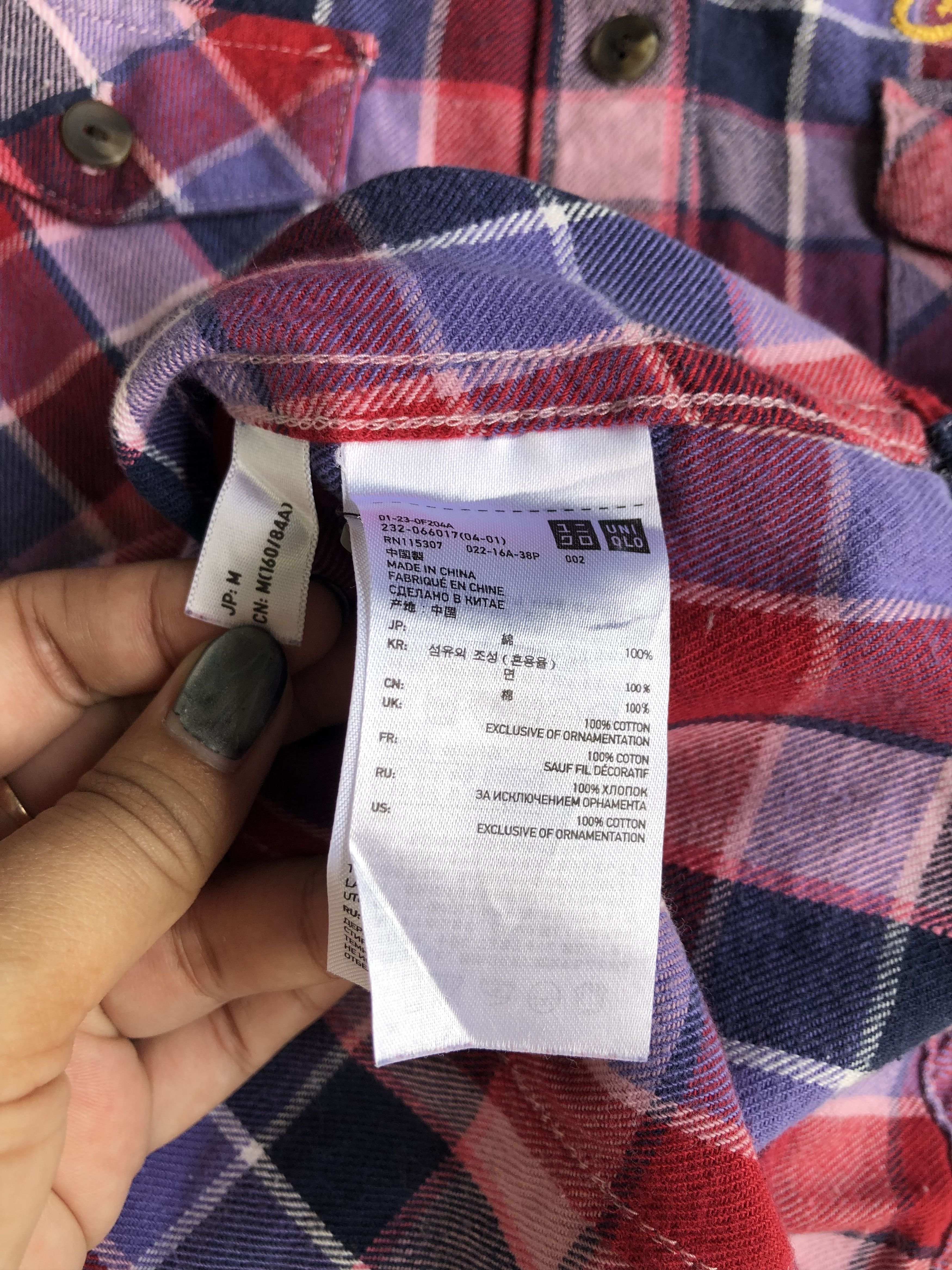 Disney × Mickey Mouse Mickey Mouse Flannel Disney Uniqlo Style Size US M / EU 48-50 / 2 - 4 Thumbnail