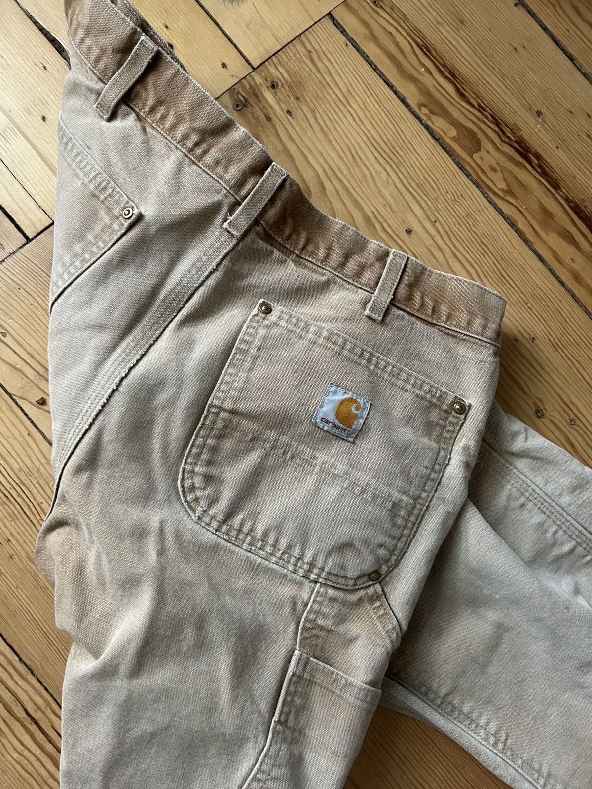 Carhartt Vintage carharrt tan brown double knee Size US 34 / EU 50 - 6 Thumbnail