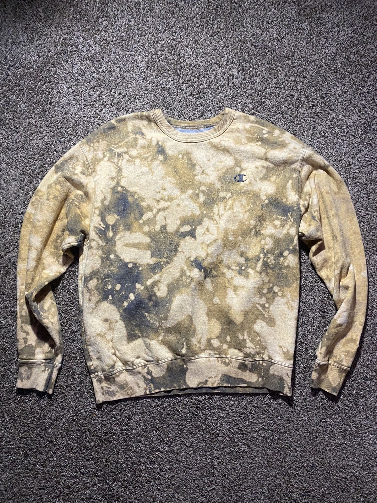 Champion × Vintage Vintage Champion Tie-die sweater Size US L / EU 52-54 / 3 - 1 Thumbnail