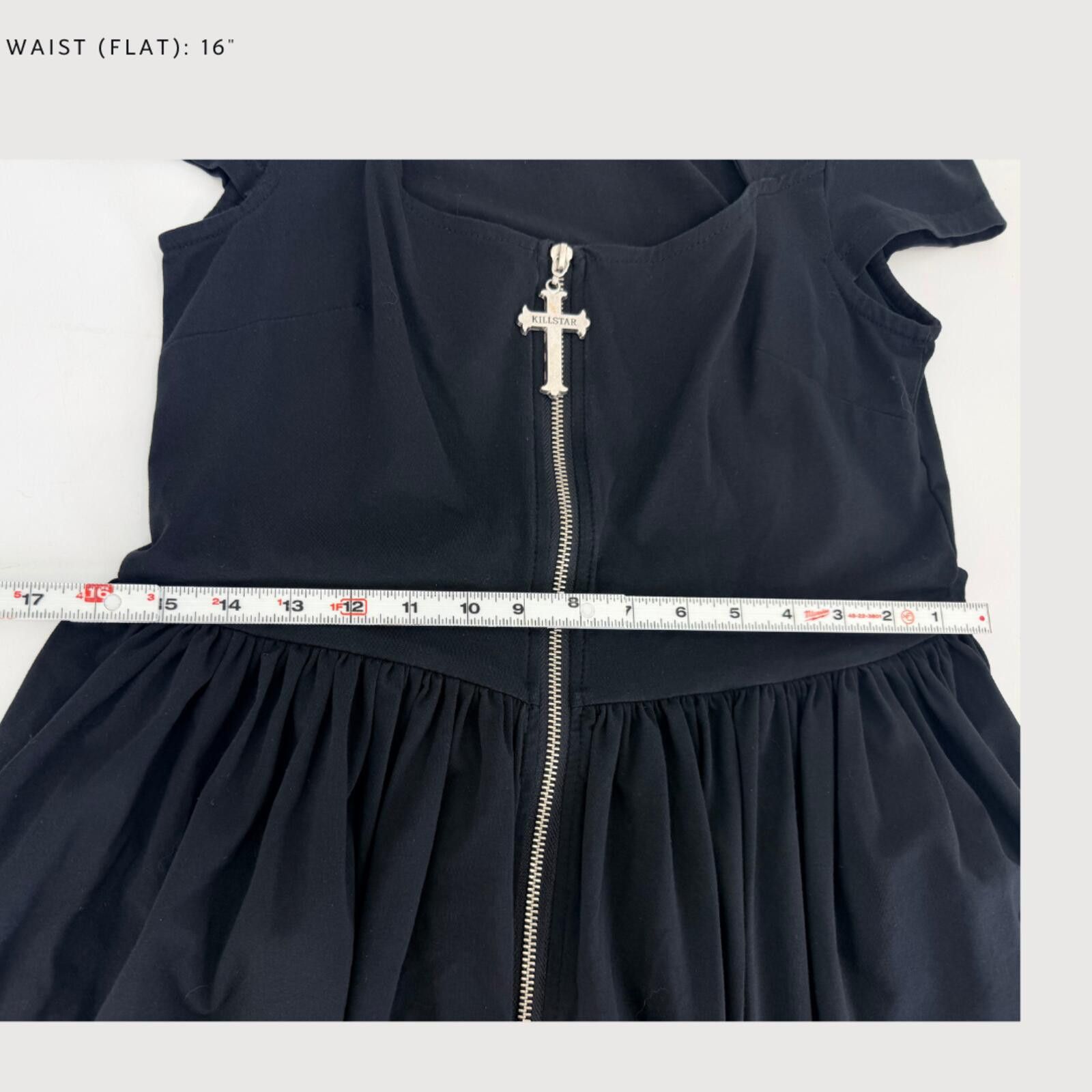 Killstar Killstar Lucinda Gothic Skater Dress M Size M / US 6-8 / IT 42-44 - 8 Thumbnail