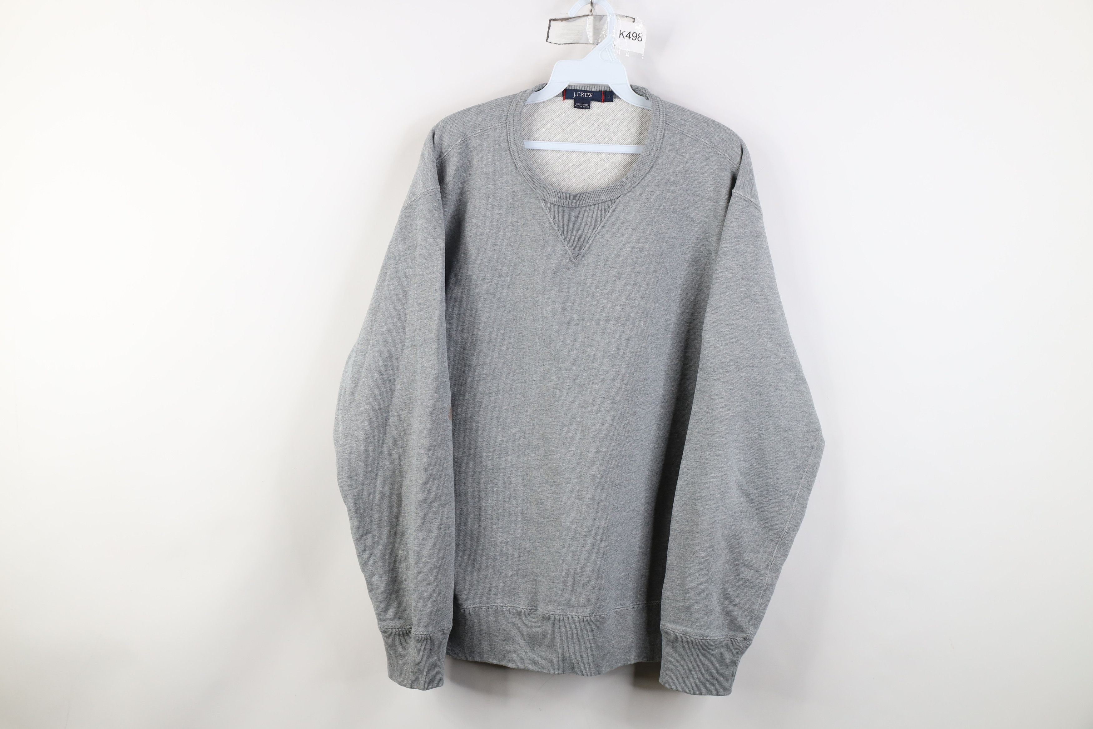 J.Crew Vintage Y2K J Crew Terry Cloth Crewneck Sweatshirt Gray Size US L / EU 52-54 / 3 - 1 Thumbnail