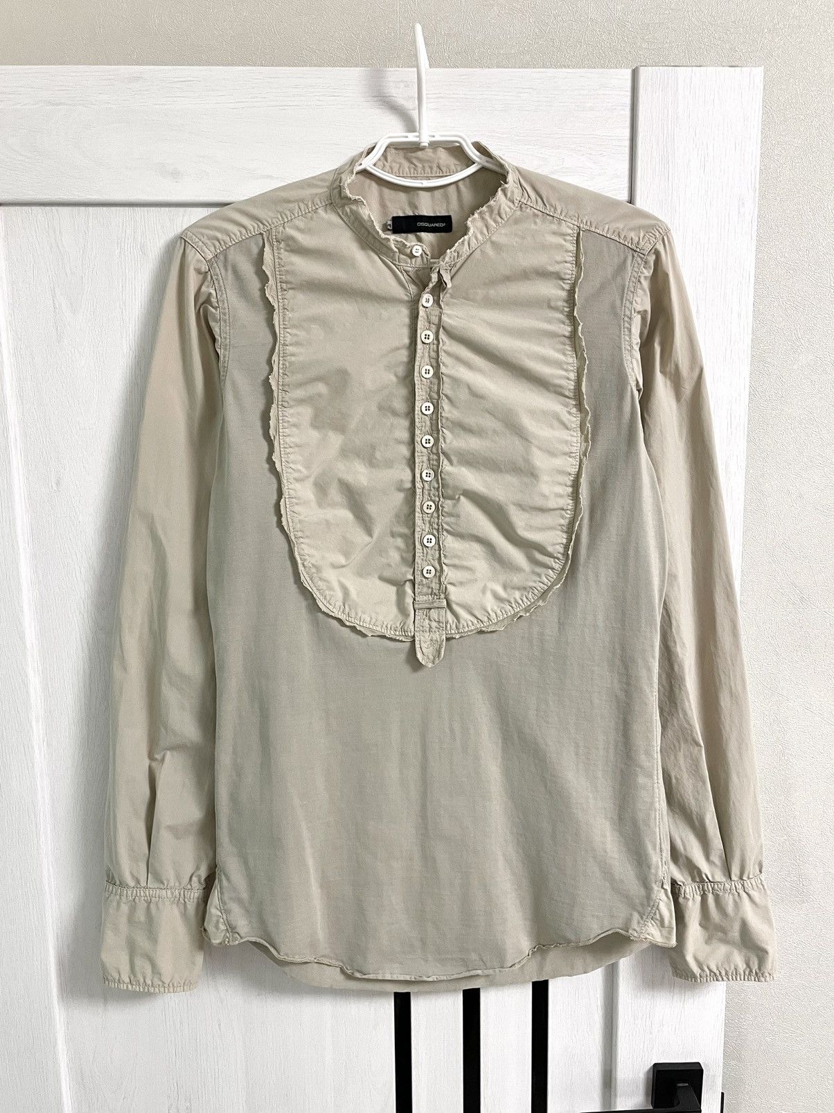 Dsquared2 Archive 00s Dsquared2 Vintage Bib Front Button LS Shirt Size US M / EU 48-50 / 2 - 11 Thumbnail