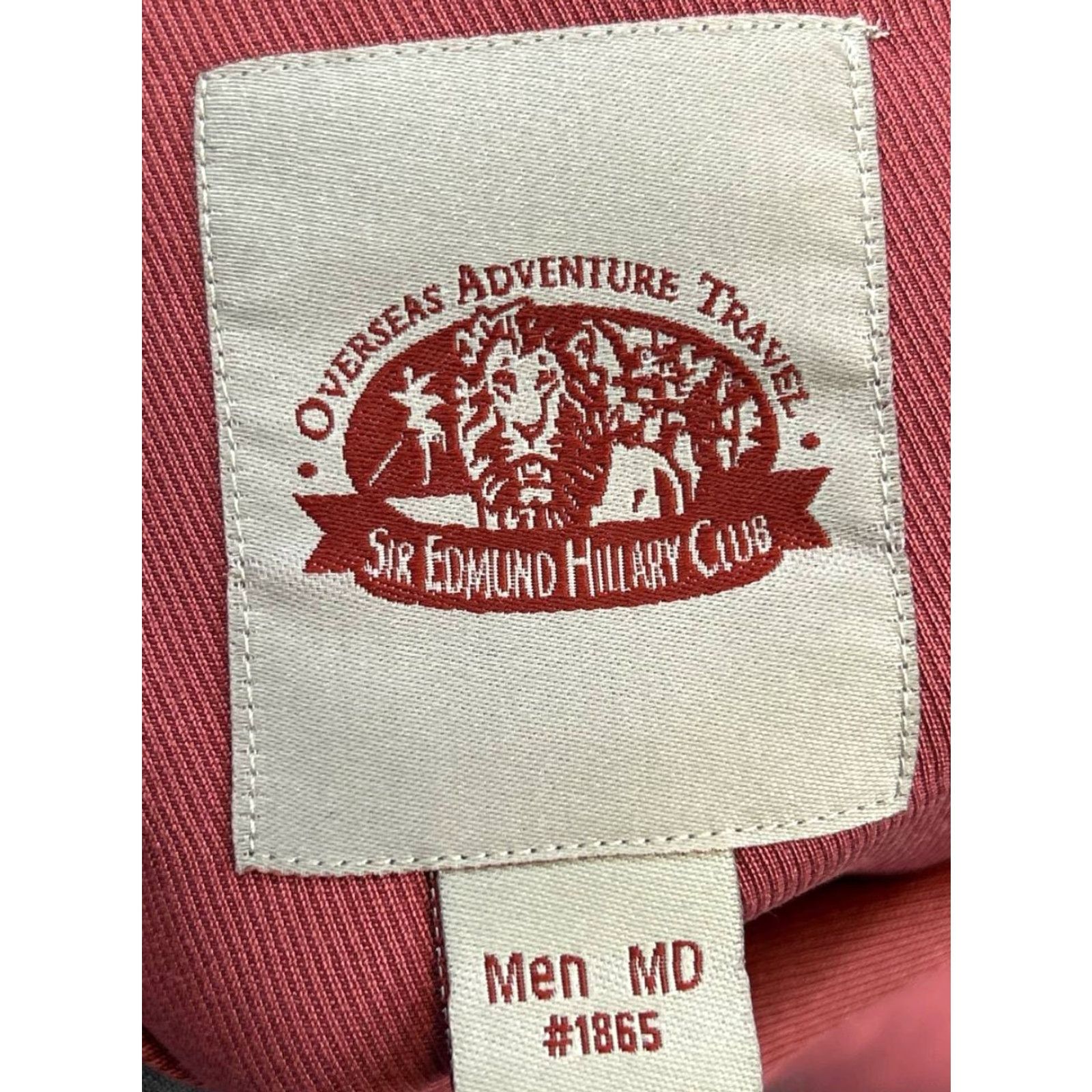 Vintage Sir Edmund Hilary Club Shirt Mens M Pink Travel Button-Up Collar-Down Short Sleeve Pattern: Solid OverSeas Adventure Size US M / EU 48-50 / 2 - 3 Thumbnail