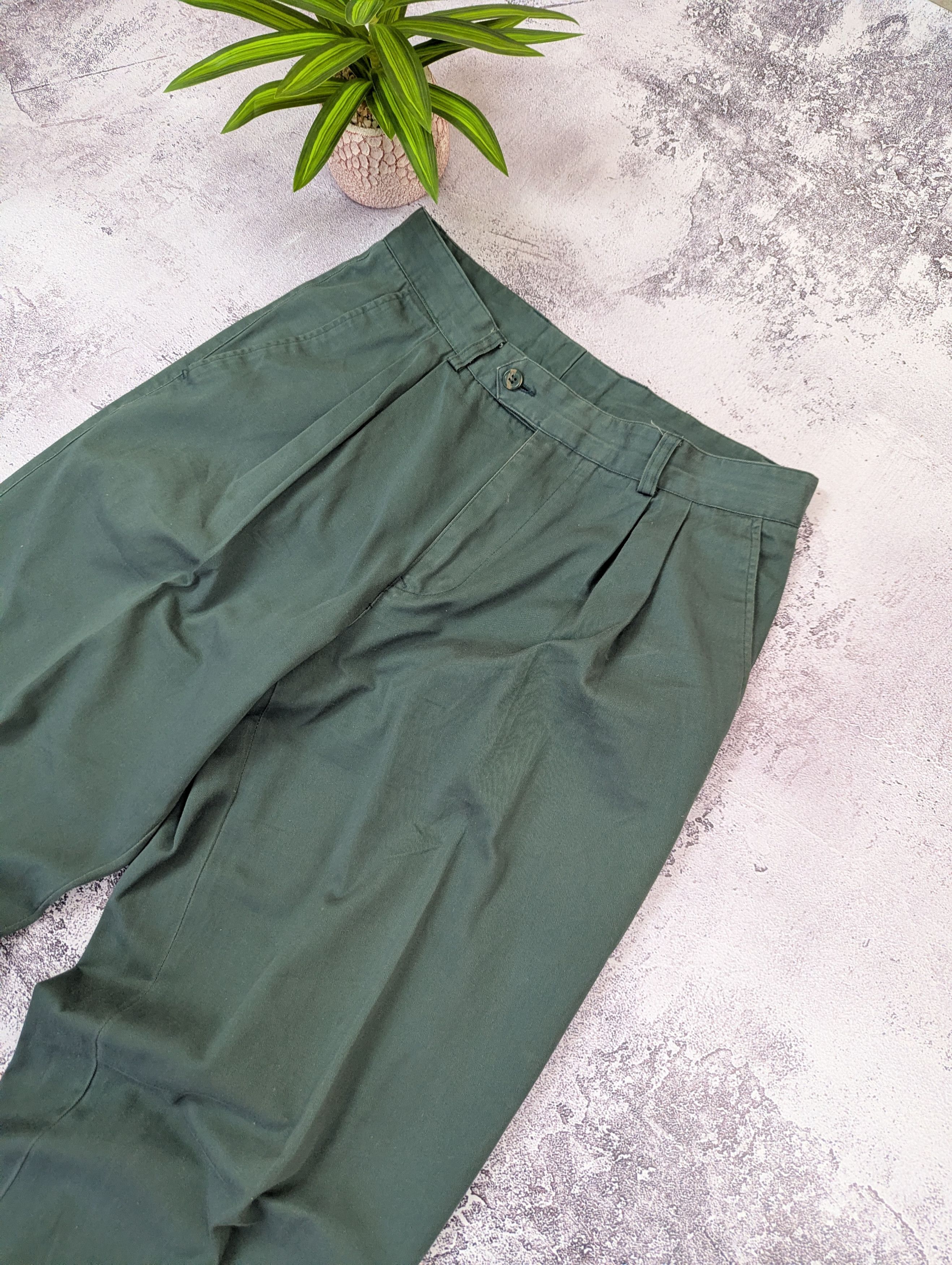 Vintage Vintage French Work Pleated Chino Pants W32 Size US 32 / EU 48 - 5 Thumbnail