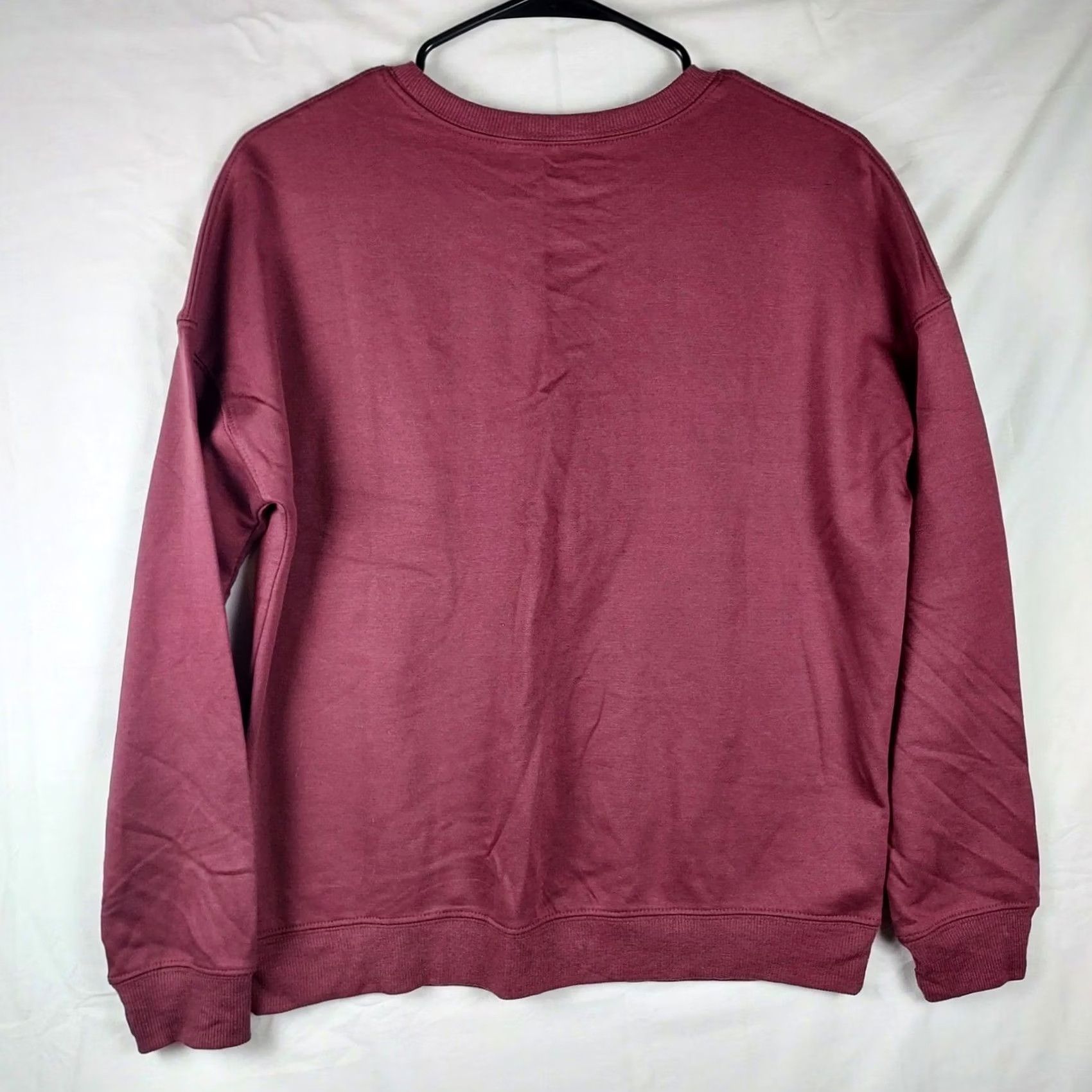 Vintage The Flintstones Womens Graphic Sweatshirt XS Crewneck Maroon Cartoon Logo Pullover Sweatshirt Womens Size XS / US 0-2 / IT 36-38 - 2 Thumbnail