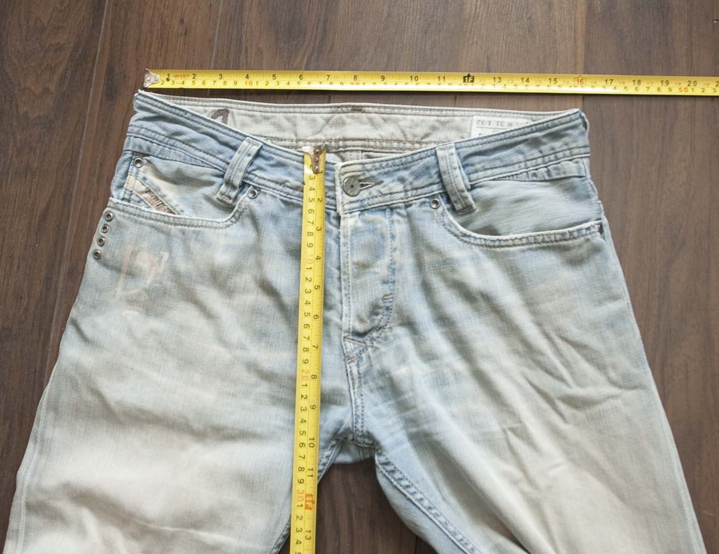 Diesel Diesel Slammer Jeans Distressed Size 32x30.5 Stains Bleached Size US 32 / EU 48 - 6 Thumbnail
