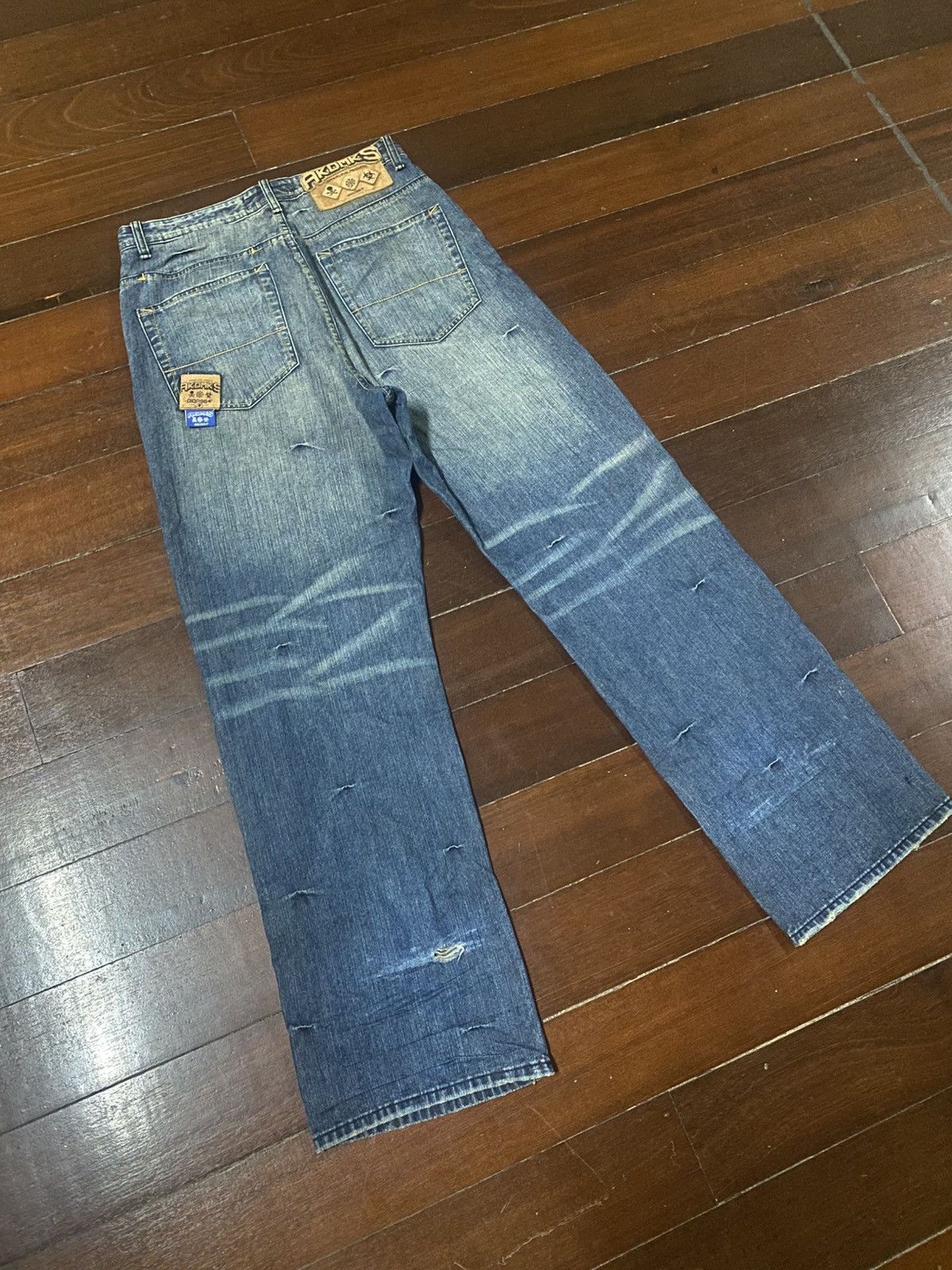 Akademiks Vintage Y2k Akdmks Grunge wide leg baggy Denim Size US 34 / EU 50 - 12 Thumbnail