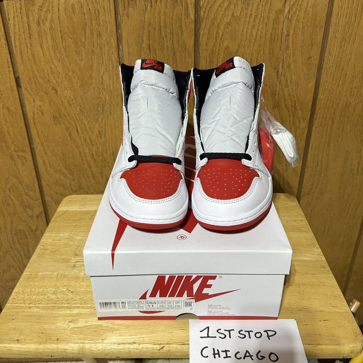 Designer × Jordan Brand × Nike Nike Air Jordan 1 Retro High Shoe Mens 11 Heritage NEW Size US 11 / EU 44 - 2 Thumbnail