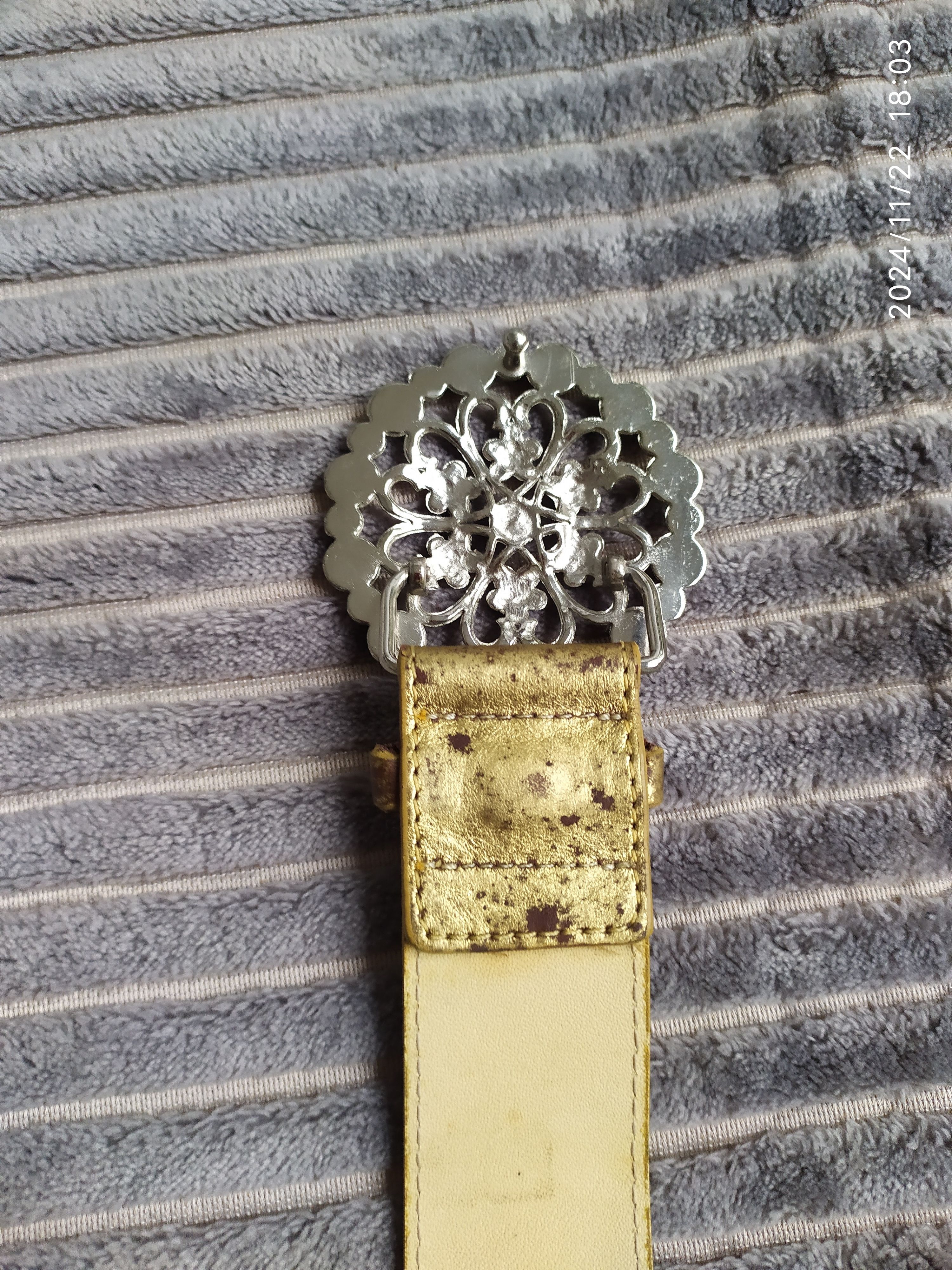 If Six Was Nine × Japanese Brand × Le Grande Bleu (L.G.B.) Japanese crystal Gold belt Size ONE SIZE - 15 Thumbnail