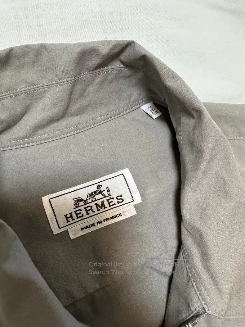 Hermes Hermes Gray Casual Shirt Jacket. Size US M / EU 48-50 / 2 - 7 Thumbnail
