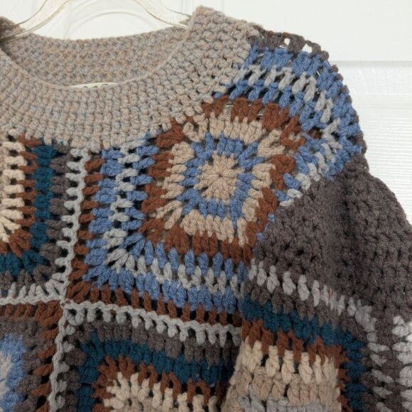 Sea New York SEA New York Farrah Crochet Sweater Womens Size XS Brown Size XS / US 0-2 / IT 36-38 - 4 Thumbnail