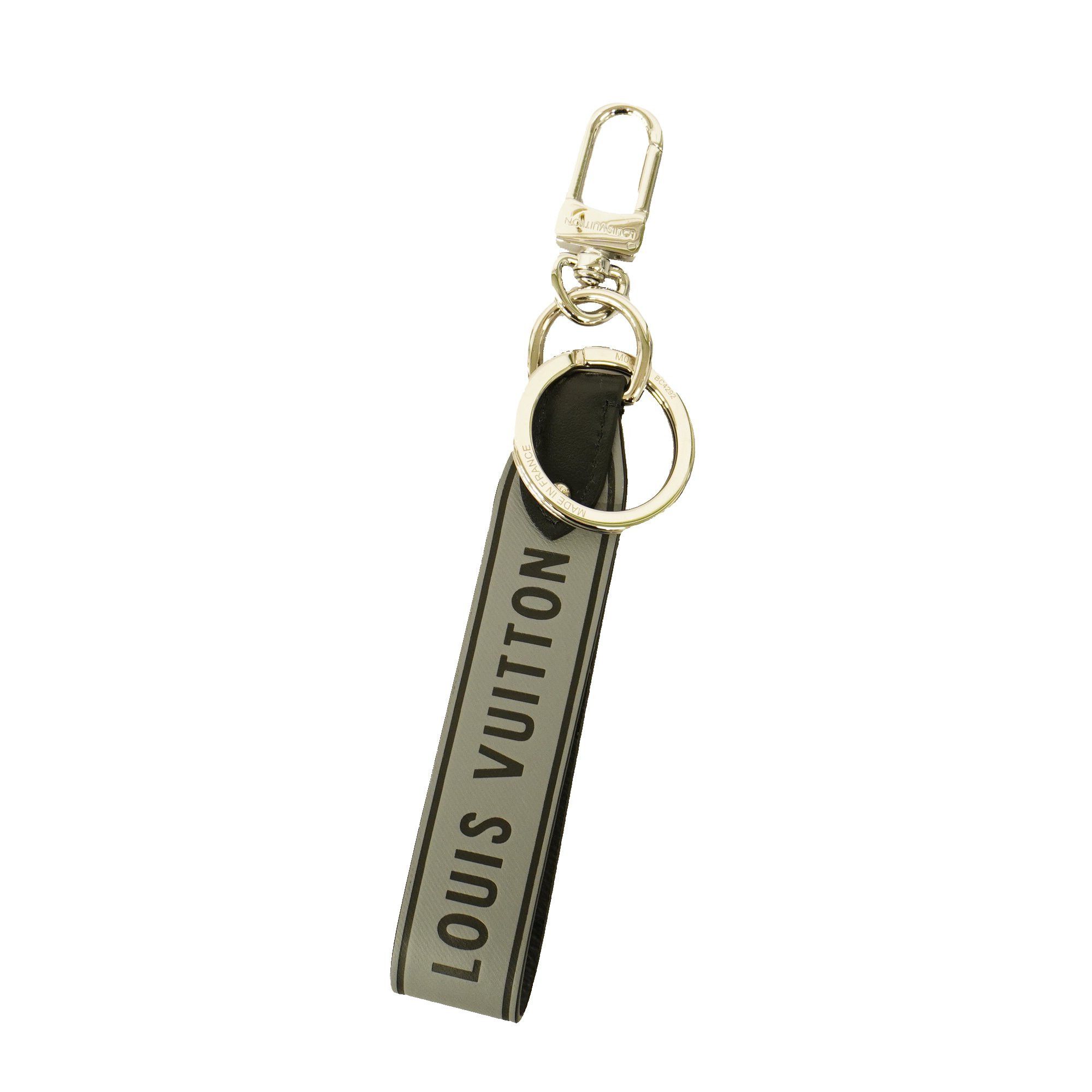 Auth LOUIS VUITTON Monogram Eclipse Key Chain Key Ring #9177