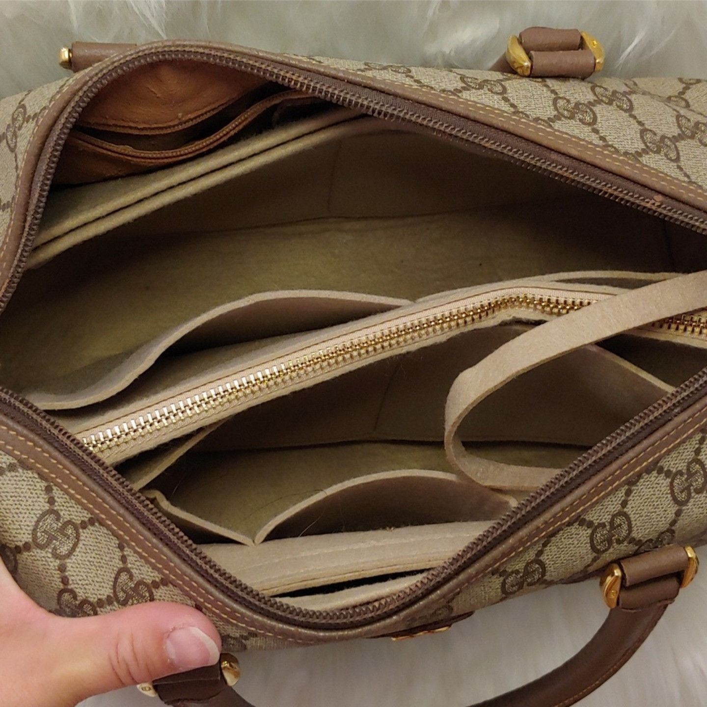 Gucci Vintage Gucci Interlocking GG Monogram Supreme Boston Size ONE SIZE - 8 Thumbnail
