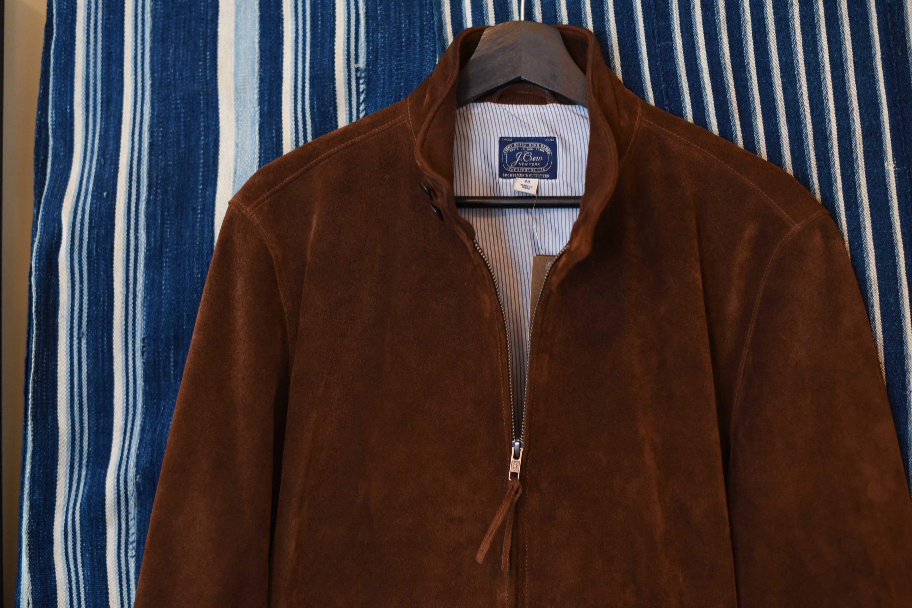 J.Crew New J.Crew Men's Italian Suede Jacket Mahogany Size Medium Size US M / EU 48-50 / 2 - 2 Thumbnail
