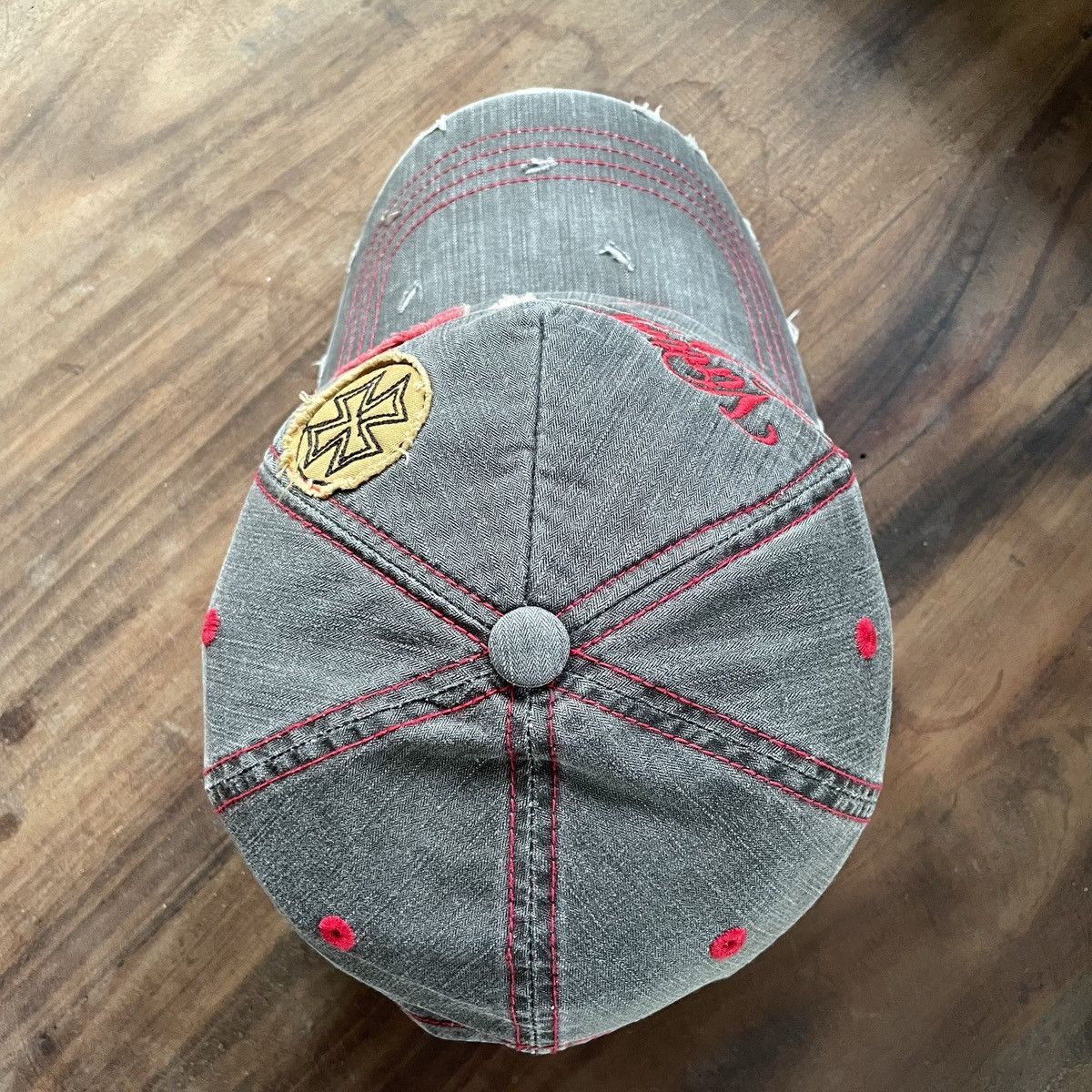 Unsound Rags SICK. Patch work vintage California jeans hat, unique stitch Size ONE SIZE - 5 Thumbnail