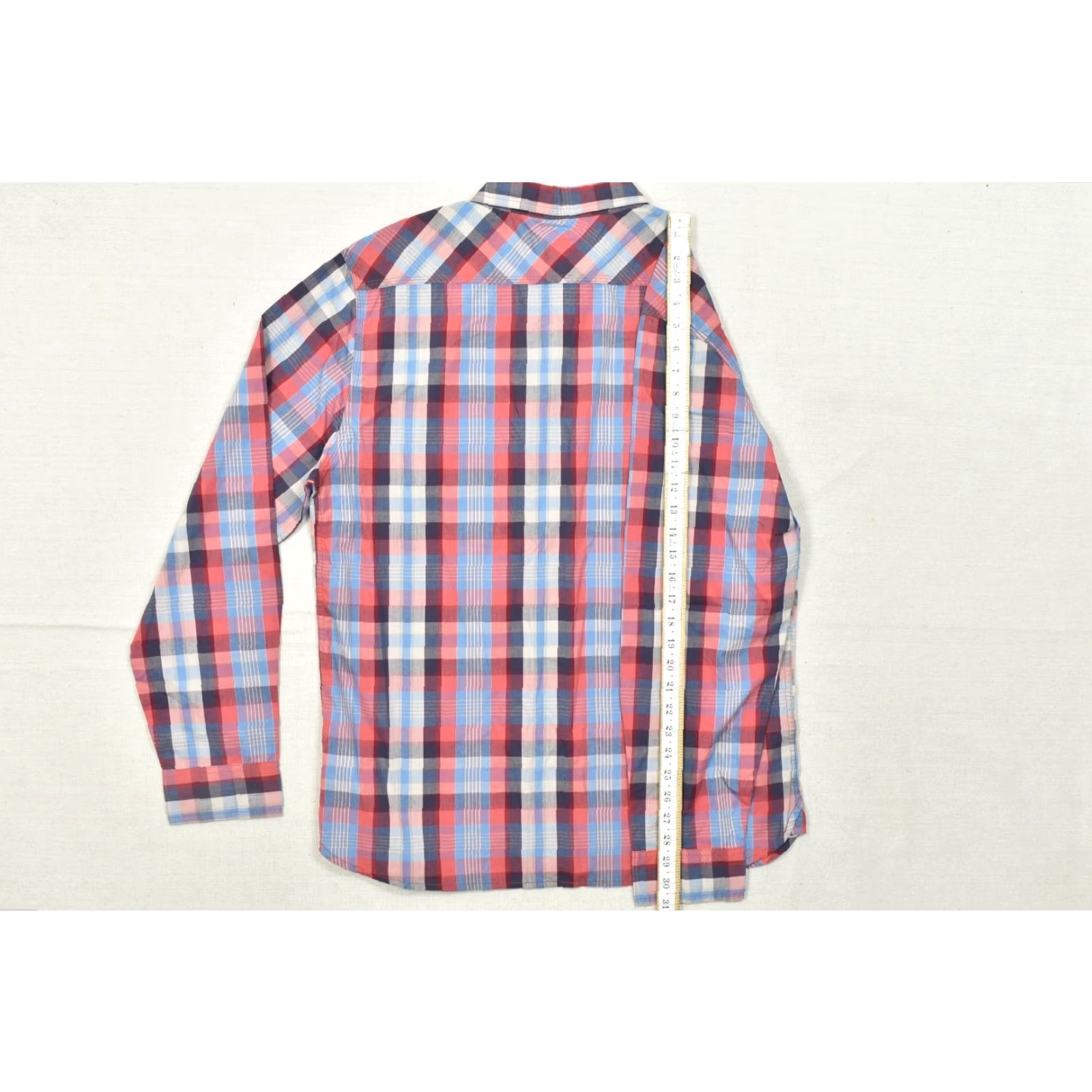 Levi's Levi's Mens XL Button Up Shirt Plaid Long Sleeve Cotton Blue Red Standard Fit Casual Size US XL / EU 56 / 4 - 5 Thumbnail