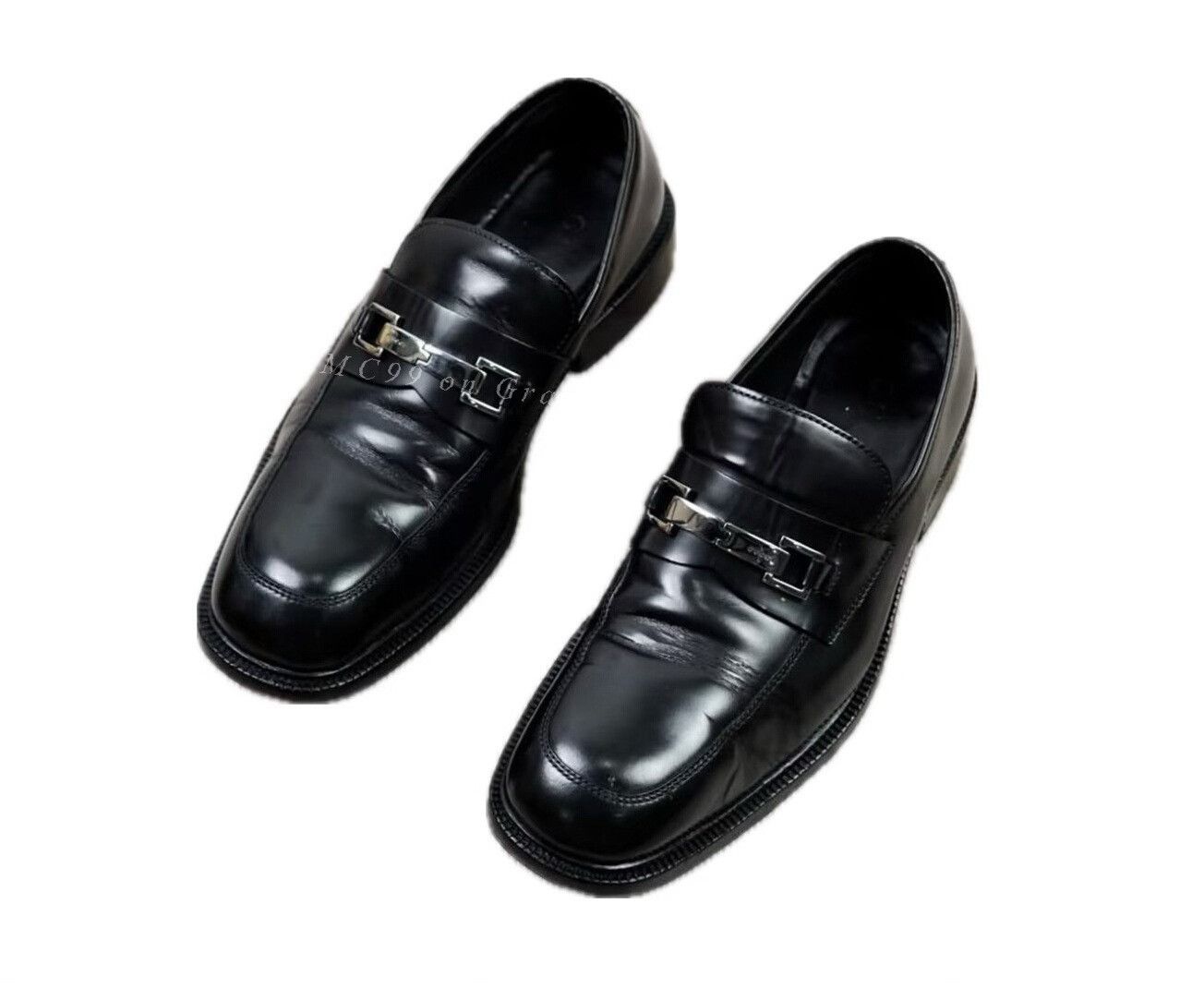Vintage Vintage Gucci Buckle Square-Toe Loafers Size US 9.5 / EU 42-43 - 1 Thumbnail