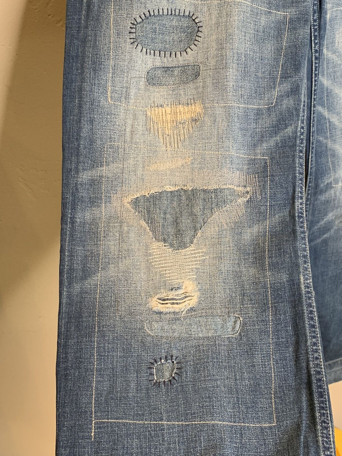 Polo Ralph Lauren *RARE* New Polo Ralph Lauren Factory Distressed Denim Jeans Size US 36 / EU 52 - 4 Thumbnail