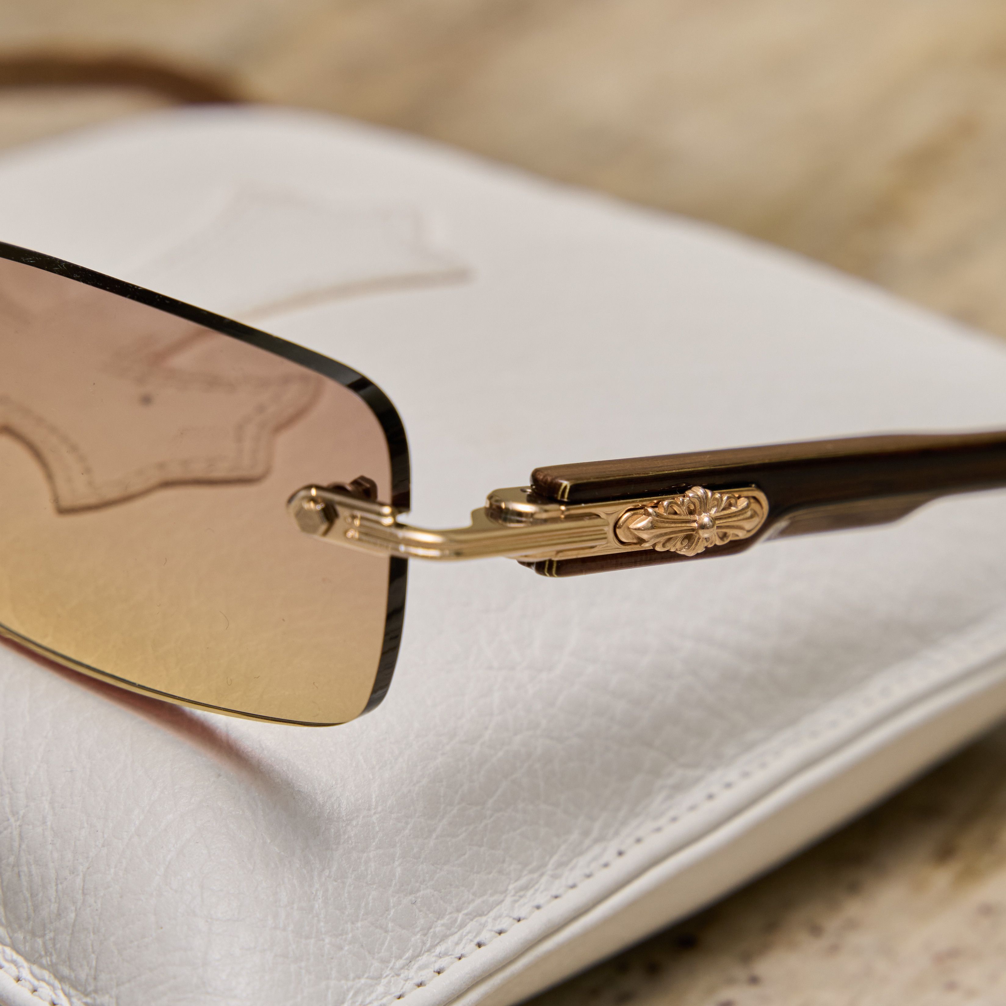 Chrome Hearts CHROME HEARTS DEEP II Gold Plated/Wood Ebony Size ONE SIZE - 2 Thumbnail
