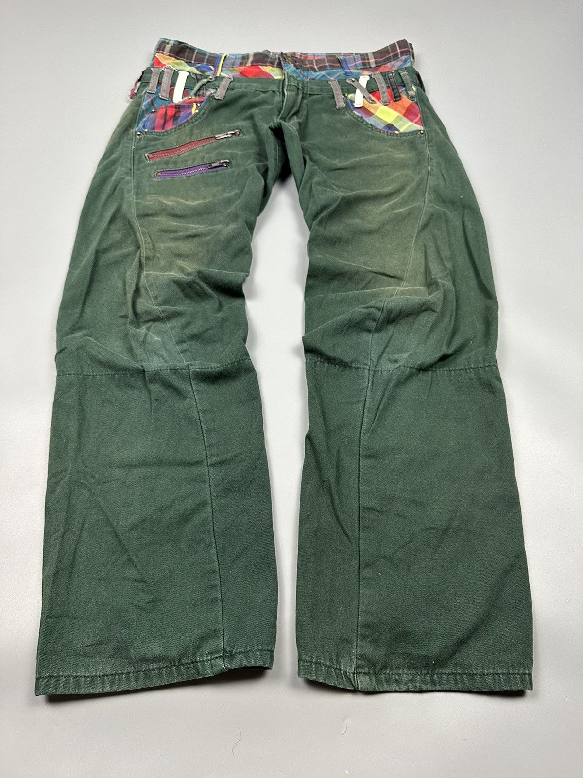 If Six Was Nine Japanese Breath Mint Double Waist Pants Size US 34 / EU 50 - 3 Thumbnail