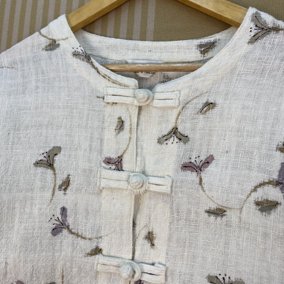 Japanese Brand 🫶Vintage Spica Chinese Button Shirt Jacket Size S / US 4 / IT 40 - 3 Thumbnail