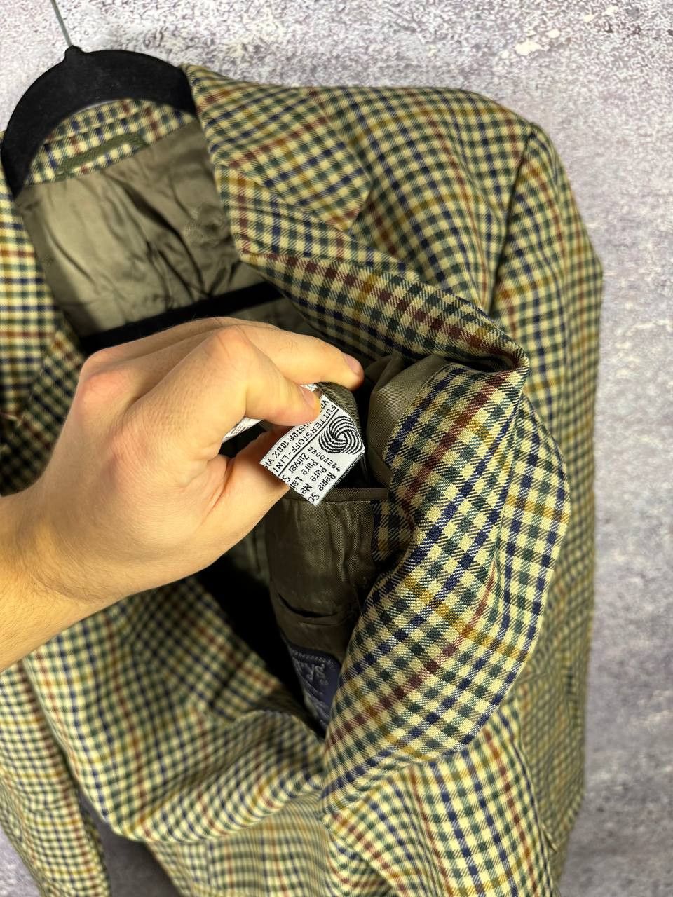Burberry × Vintage Burberry's Vintage Plaid Check Blazer Oldmoney Men's Large Size 44R - 12 Thumbnail
