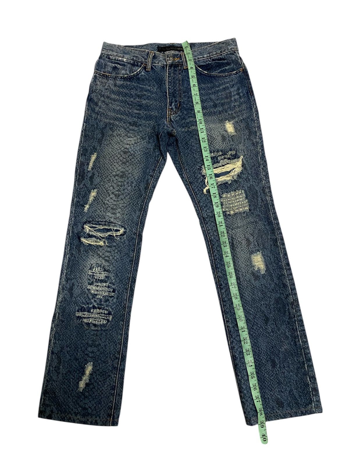 Schlussel Schlussel Snake Design Japanese Denim Jeans Size US 30 / EU 46 - 13 Thumbnail