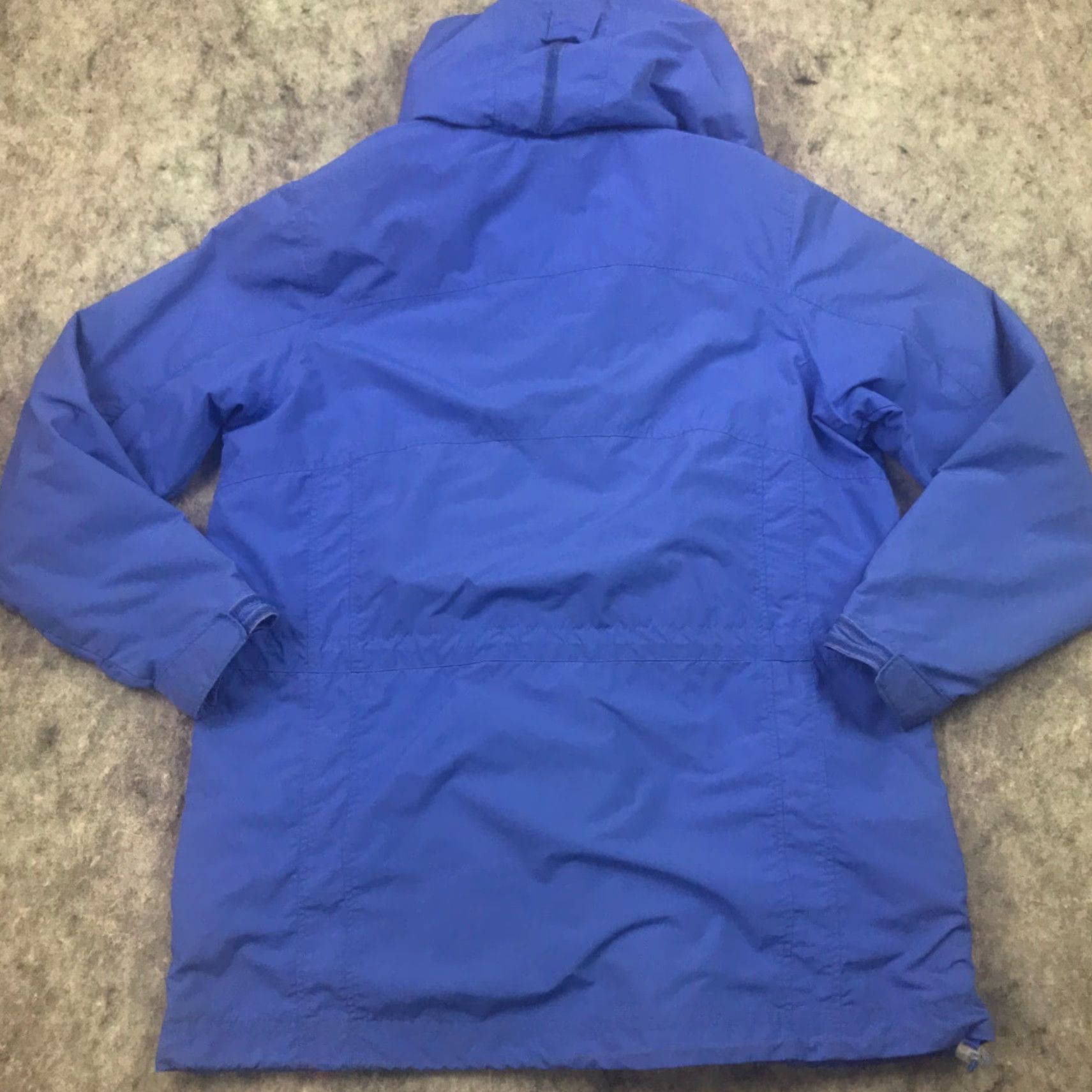 Vintage LL Bean Womens Jacket Medium Blue Packable Hood Adjustable Waist and Bottom Size 32" / US 10 / IT 46 - 5 Thumbnail