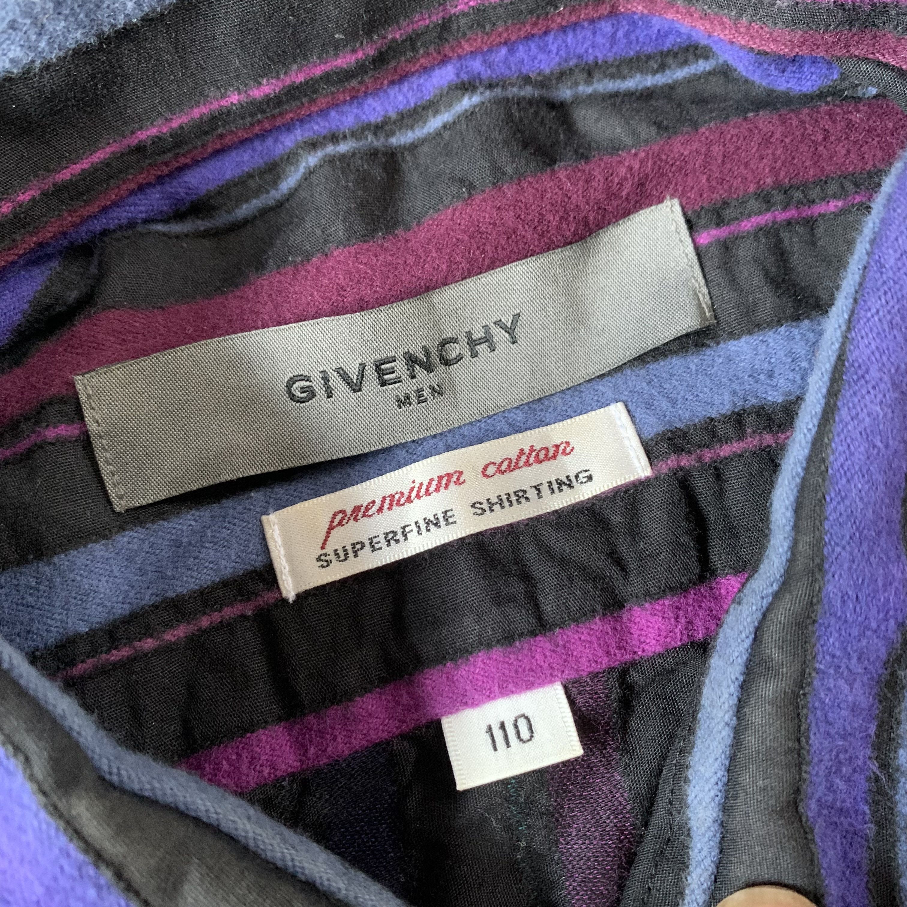 Givenchy Vintage 90s Givenchy Striped Button Longsleeve Shirt Size US L / EU 52-54 / 3 - 7 Thumbnail