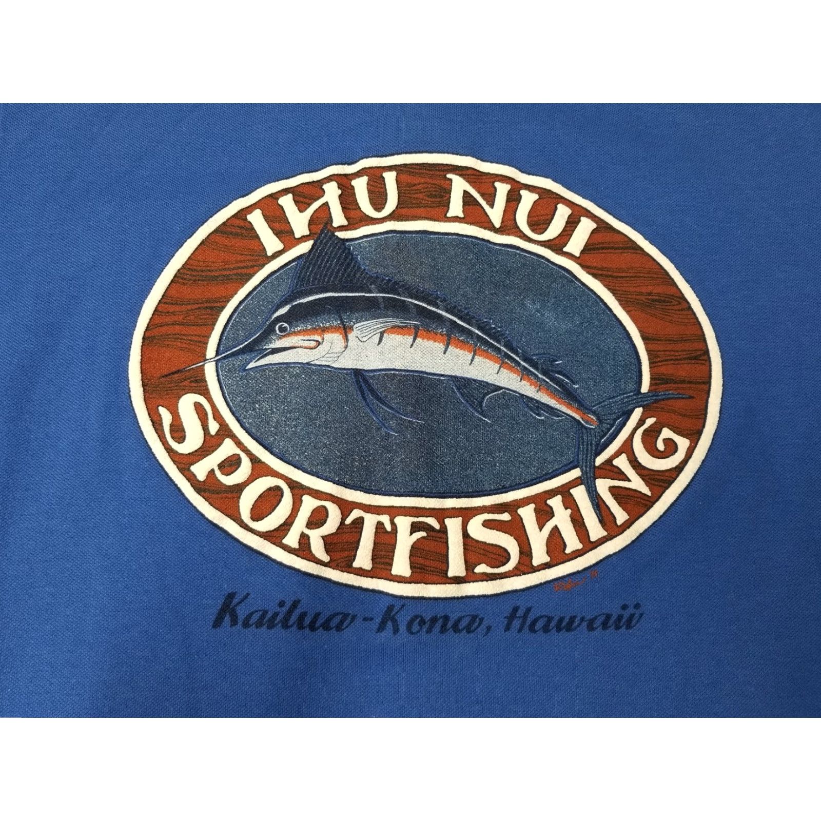 Vintage VTG Crystal Springs Polo Shirt Mens 2XL Blue Polo Shirt Golf Walking Fish Kona Hawaii IHU Nui Sportfishing USA Unsure? Size US XXL / EU 58 / 5 - 6 Thumbnail