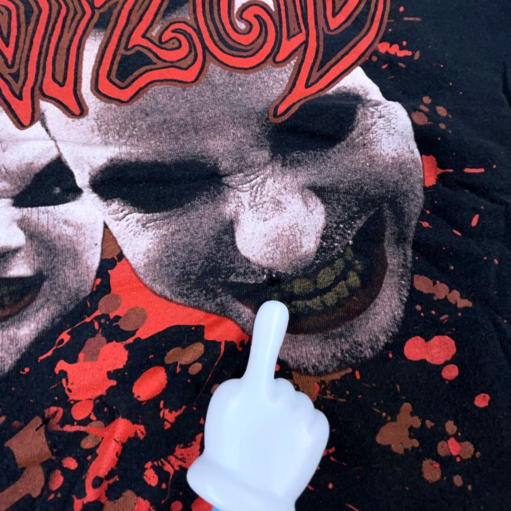 Anvil VINTAGE Insane Clown Posse Shirt Men L Black ICP Twisted Trashed Grunge Size US L / EU 52-54 / 3 - 5 Thumbnail