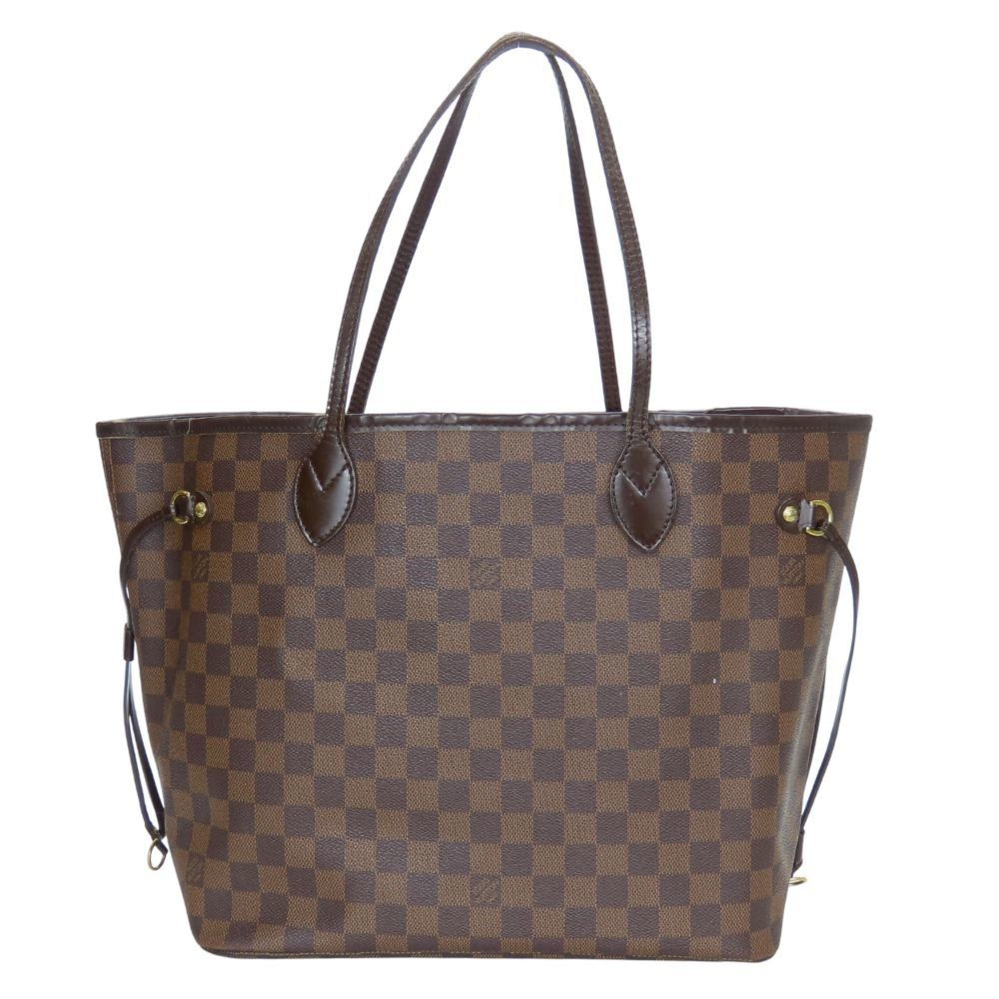 Louis Vuitton Neverfull MM Tote Bag N51105 Damier Ebene Brown Women's LOUIS VUITTON
