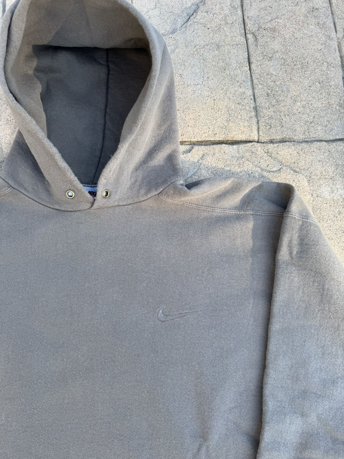 Nike Vintage 90s Nike Tonal Brown Hoodie Size US XXL / EU 58 / 5 - 3 Thumbnail